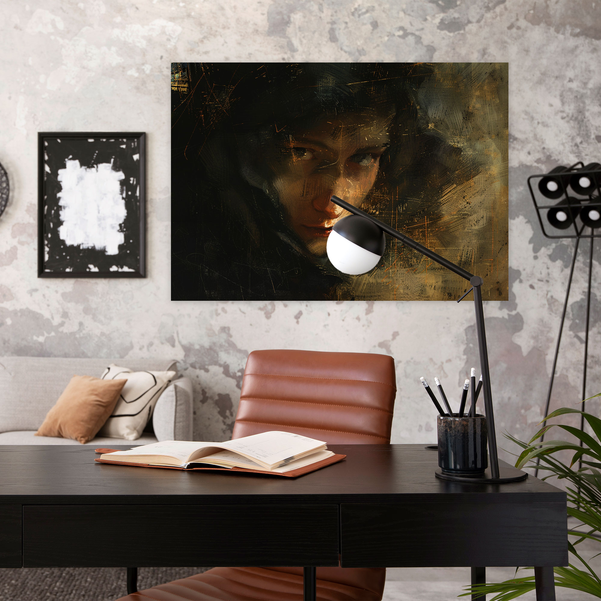 Rembrandt Enigmatic Self-Portrait Wall Decoration - Rembrandt, Wall Decoration, Canvas Print, Canvas Wall Art