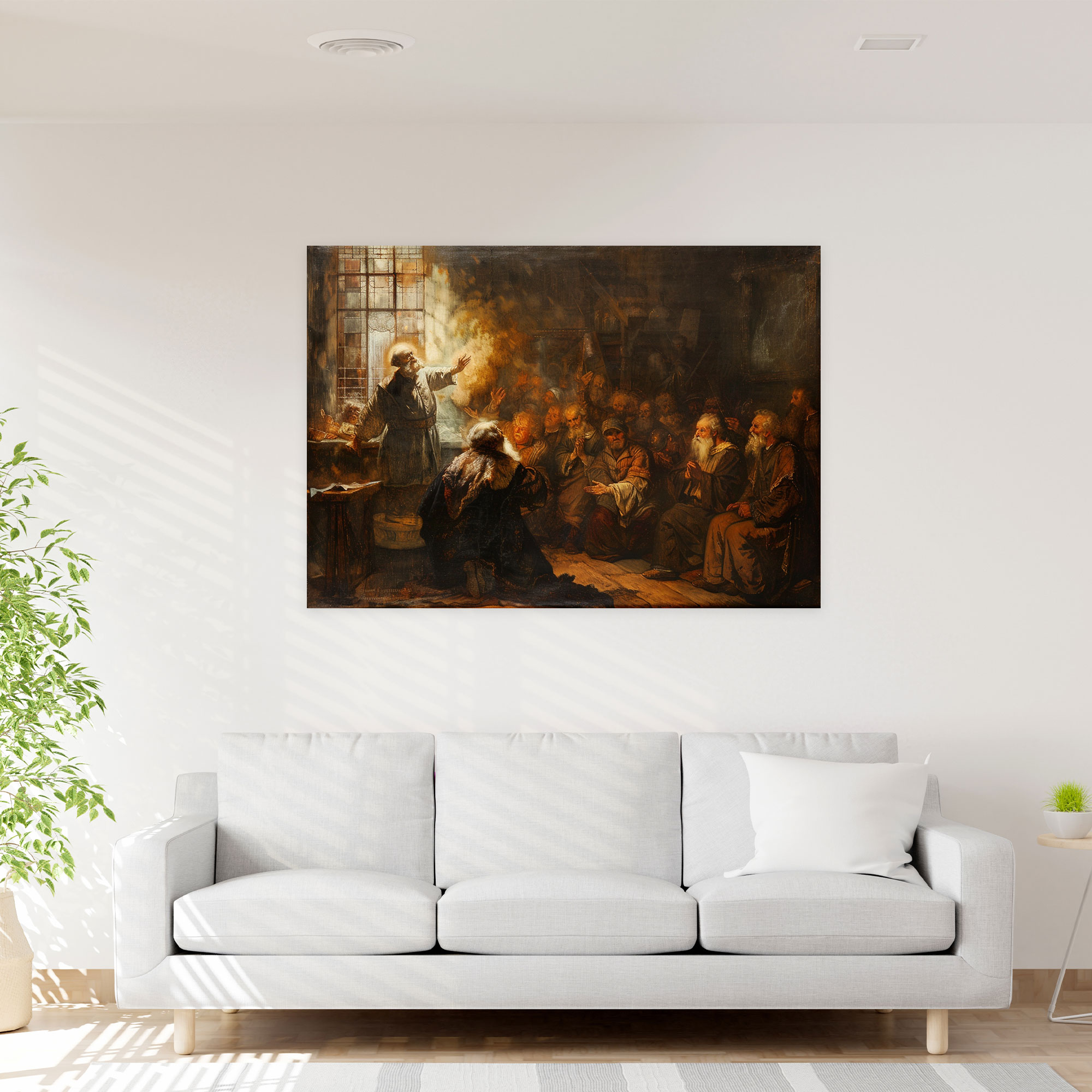 Rembrandt Biblical Scene Canvas Print - Rembrandt, Home Decoration, Rembrandt, Canvas Wall Art