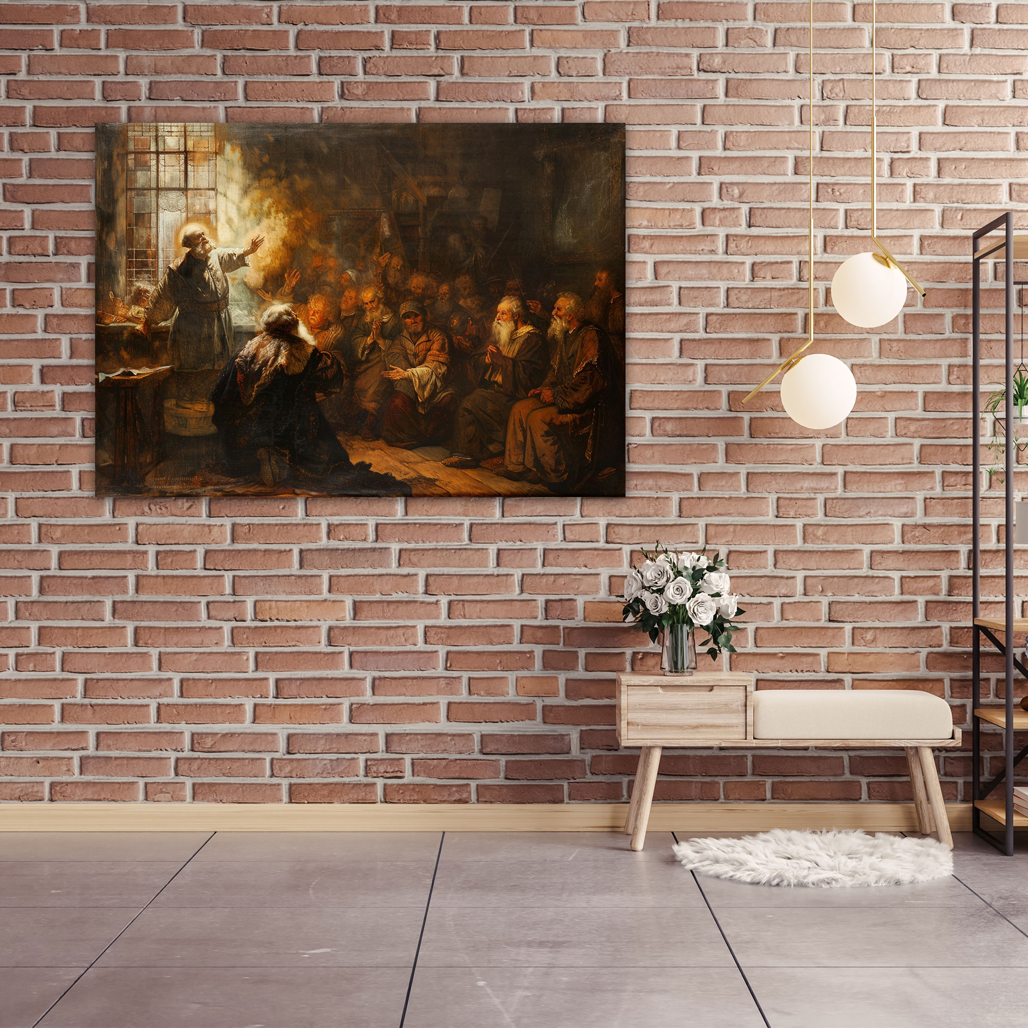 Rembrandt Biblical Scene Canvas Print - Rembrandt, Home Decoration, Rembrandt, Canvas Wall Art