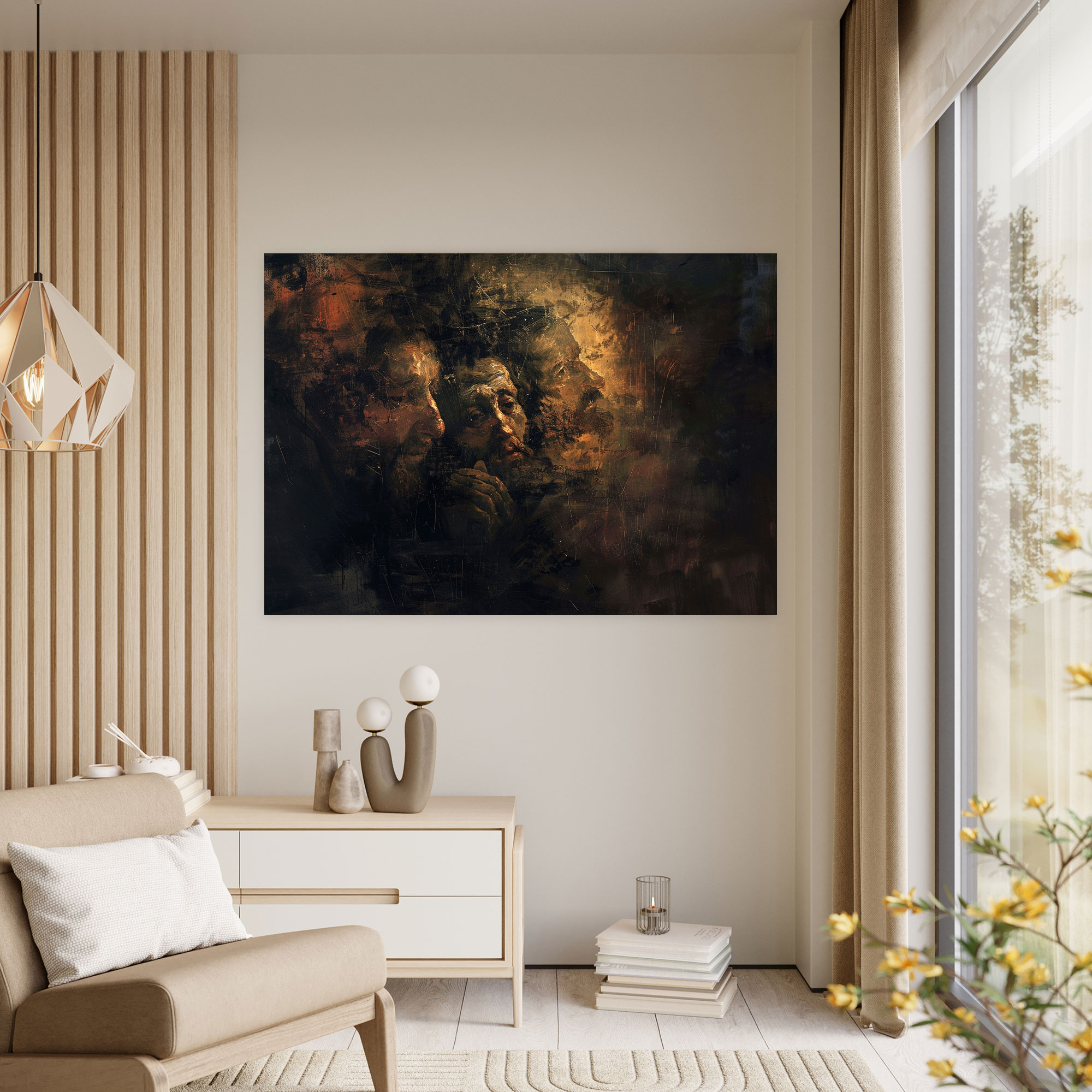 Rembrandt Chiaroscuro Technique Canvas Print - Rembrandt, Canvas Wall Art, Canvas, Wall Art