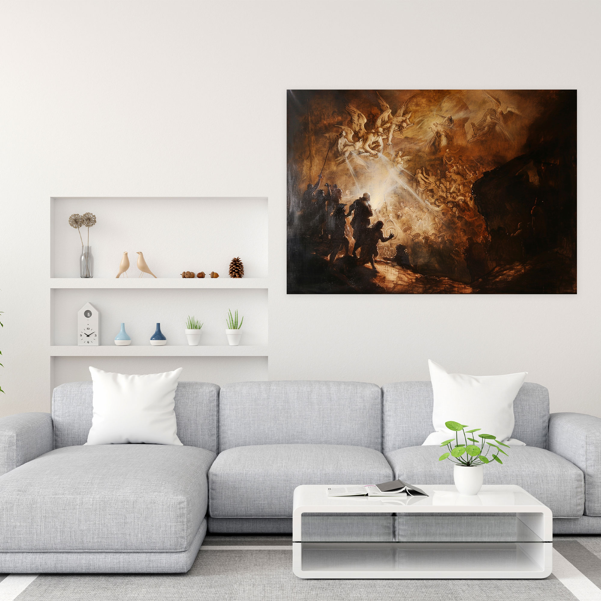 Rembrandt Mythological Scene Canvas Print - Rembrandt, Rembrandt, Wall Art, Canvas
