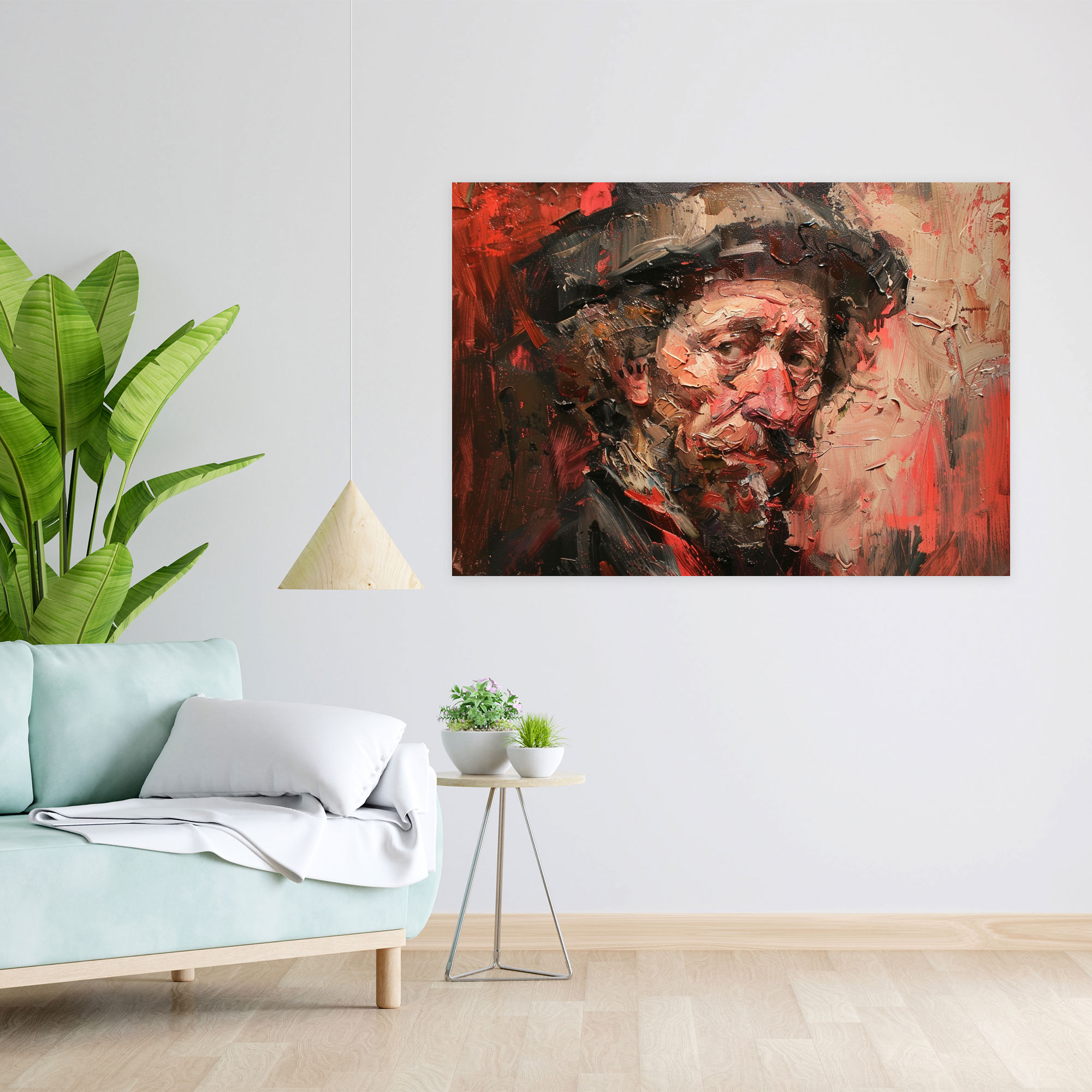 Rembrandt İfadeci Fırça Darbeleri Duvar Sanatı - Rembrandt Ev Dekorasyonu Kanvas Duvar Sanatı Duvar Dekorasyonu