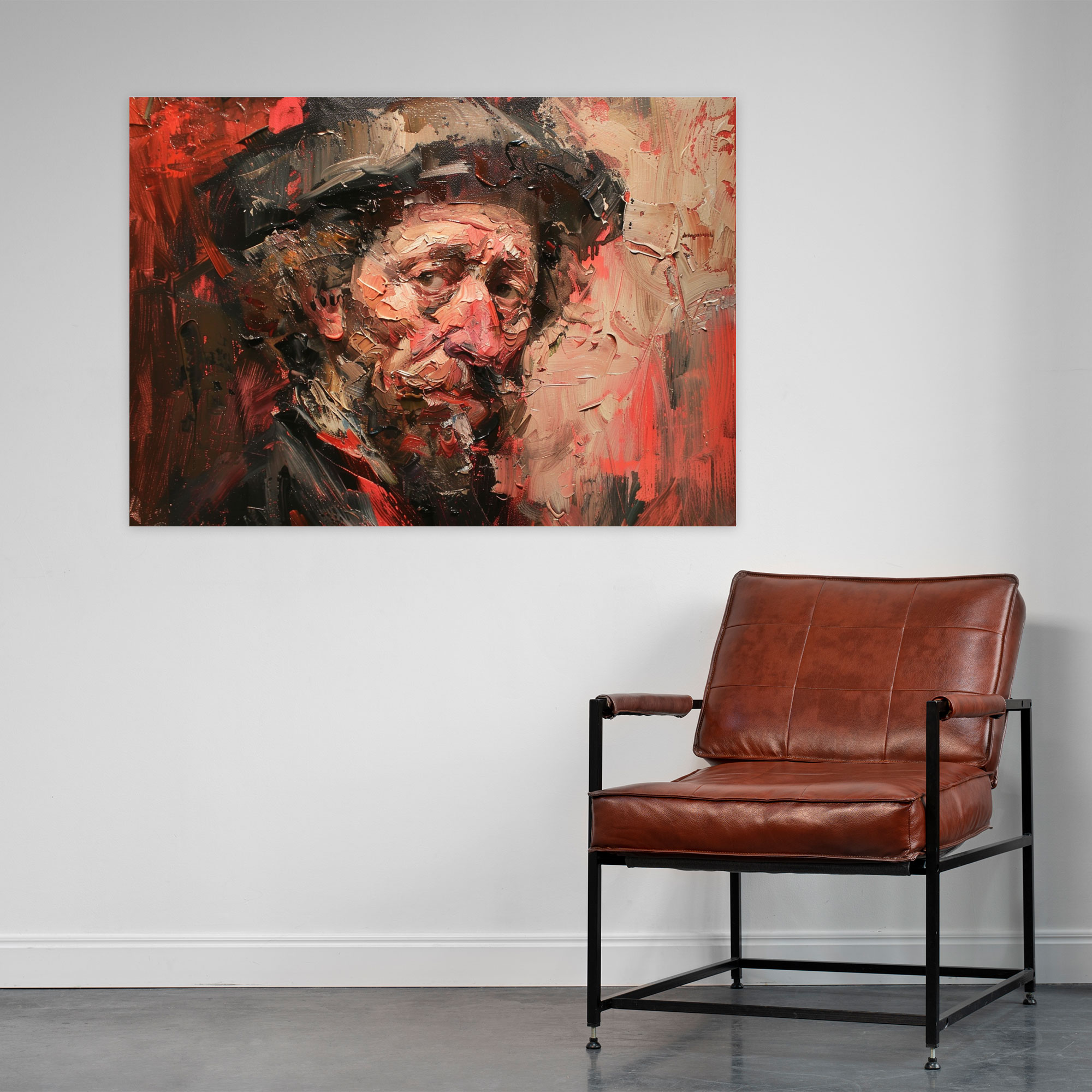Rembrandt İfadeci Fırça Darbeleri Duvar Sanatı - Rembrandt Ev Dekorasyonu Kanvas Duvar Sanatı Duvar Dekorasyonu