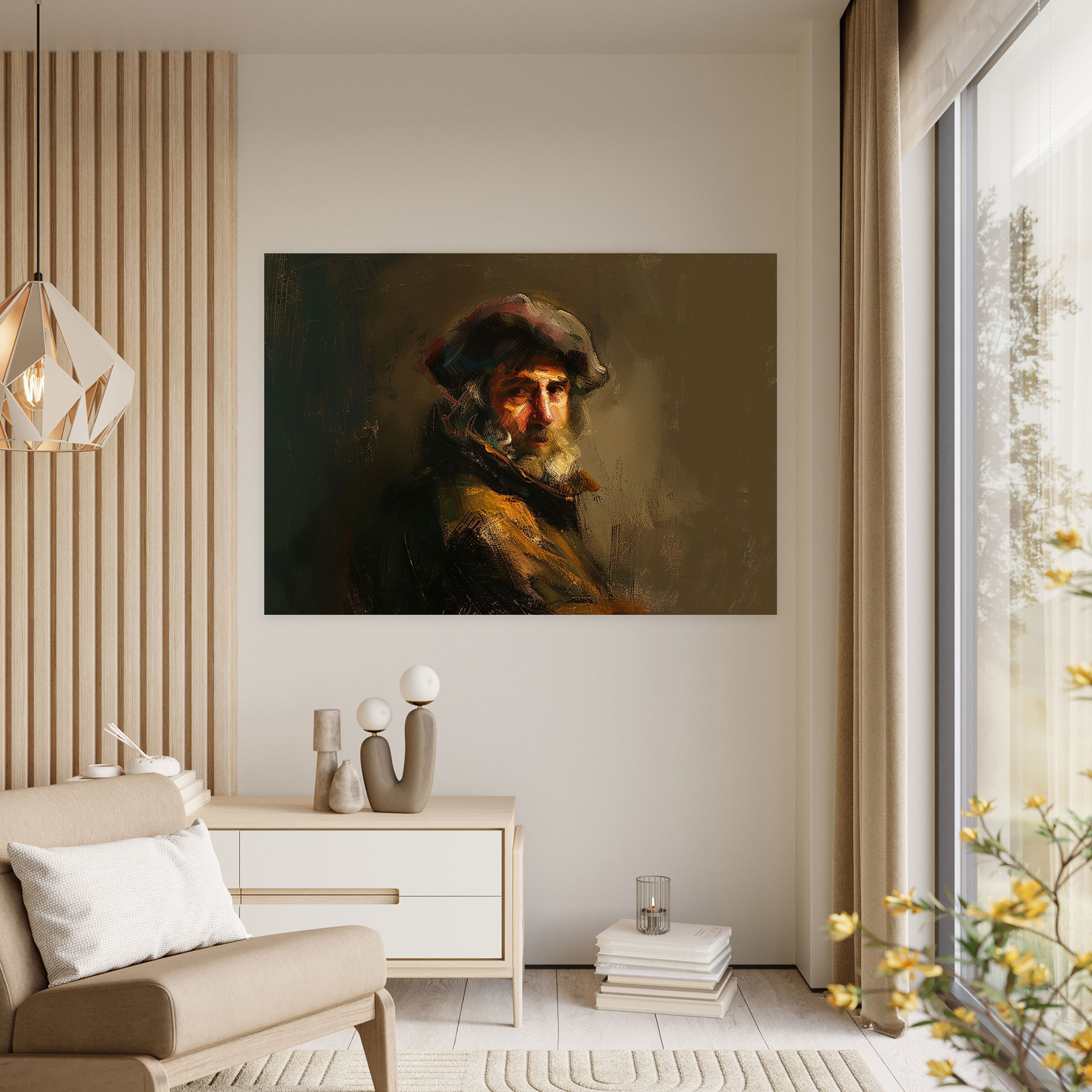 Rembrandt Özçekim Kanvas Tablo - Duvar Dekorasyonu ve Kanvas Sanat