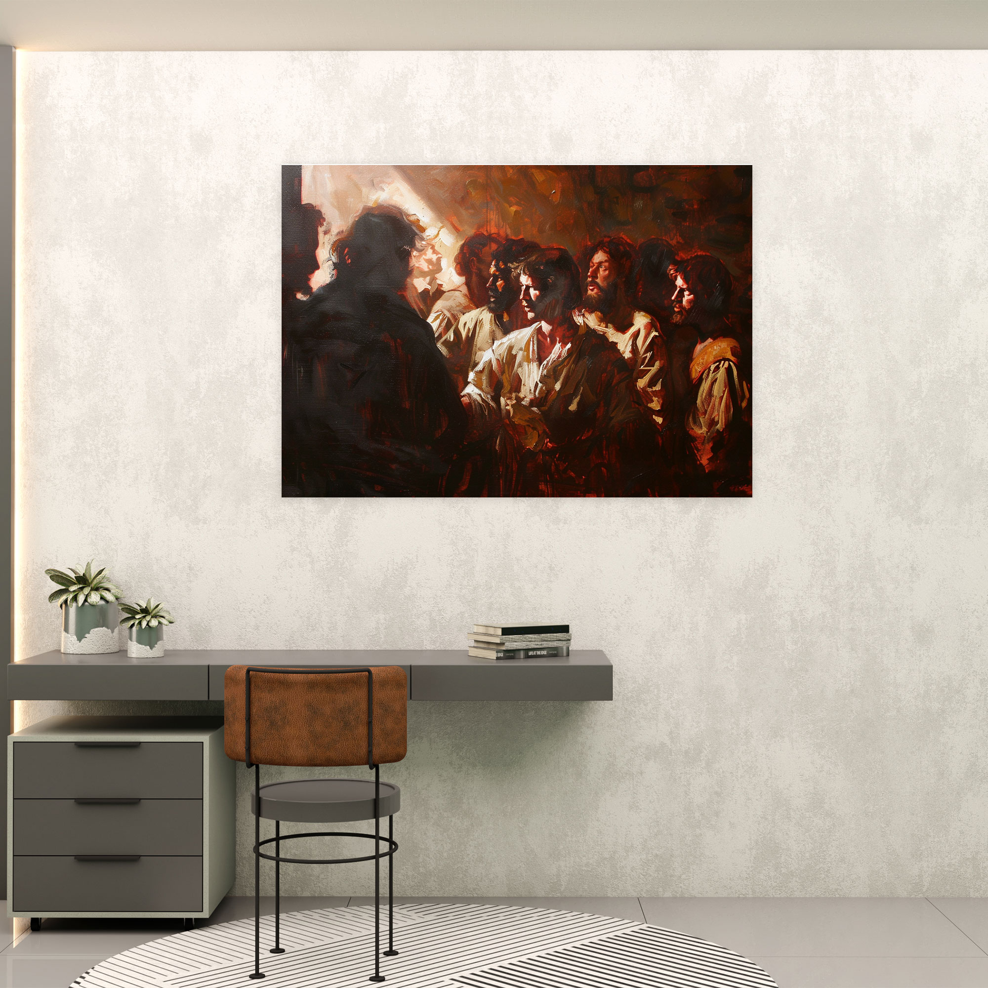 Rembrandt Biblical Scene Wall Art - Rembrandt, Wall Art, Canvas, Canvas Print