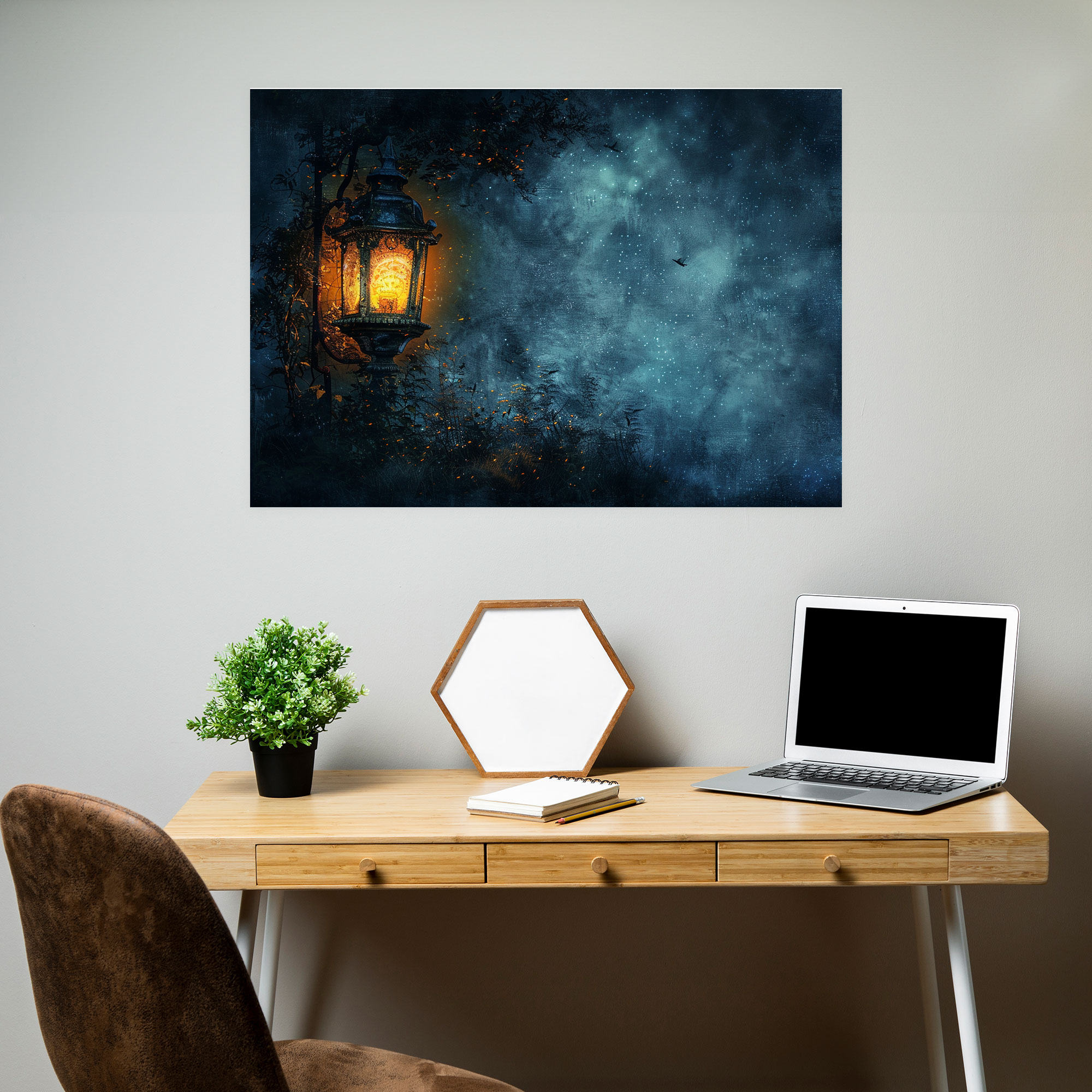 Rembrandt Night Scene Canvas Print - Rembrandt, Canvas, Wall Art, Home Decoration