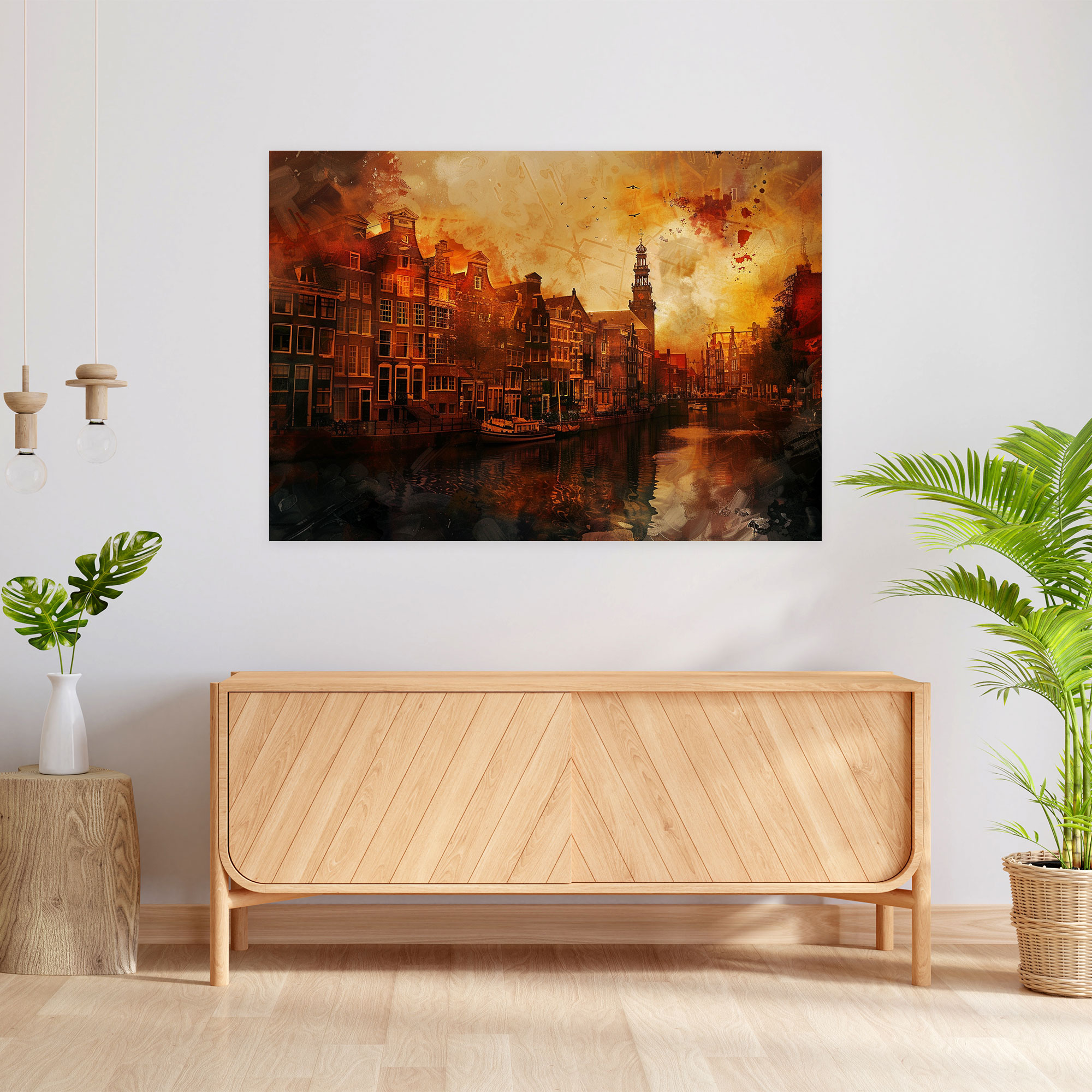 Rembrandt Amsterdam Cityscape Wall Art - Rembrandt, Wall Art, Rembrandt, Canvas Print
