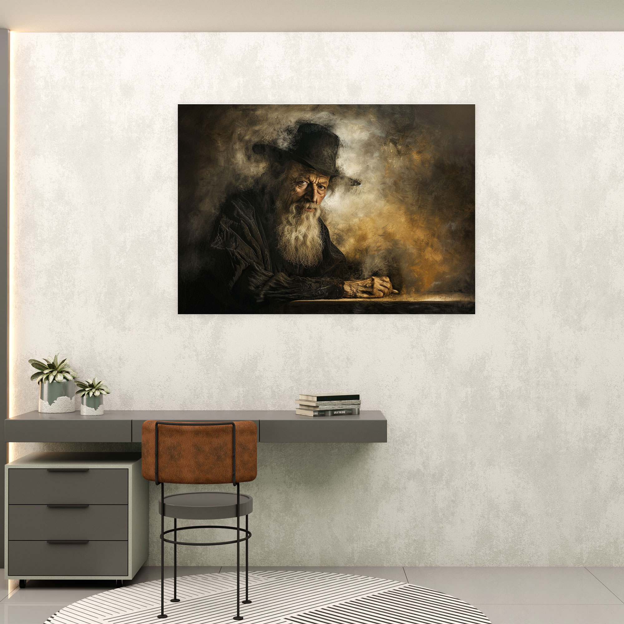 Rembrandt Eski Ustaların Dokunuşu Duvar Sanatı - Kanvas Tablo