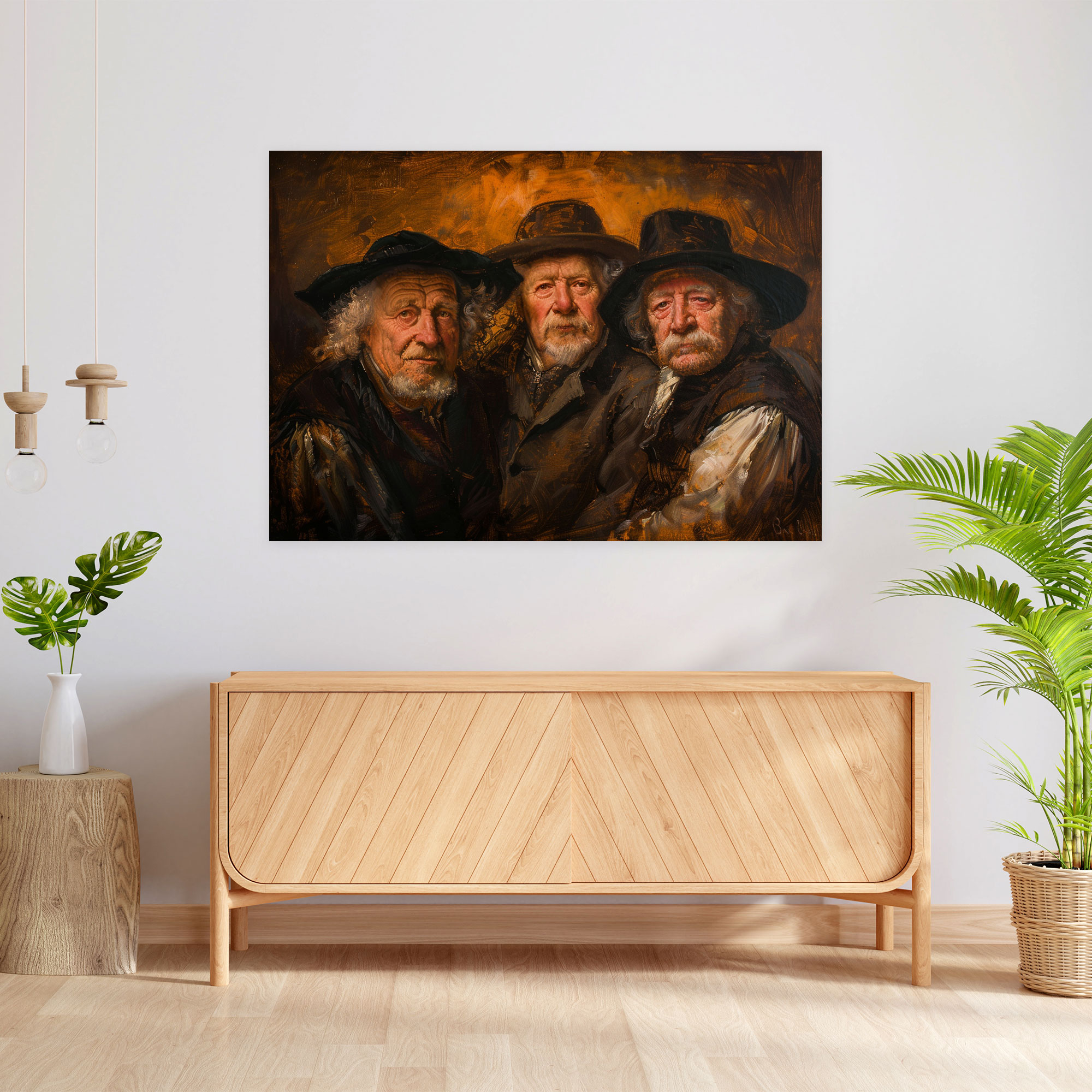 Rembrandt Dramatic Lighting Canvas Print - Rembrandt, Canvas Print, Wall Decoration, Canvas