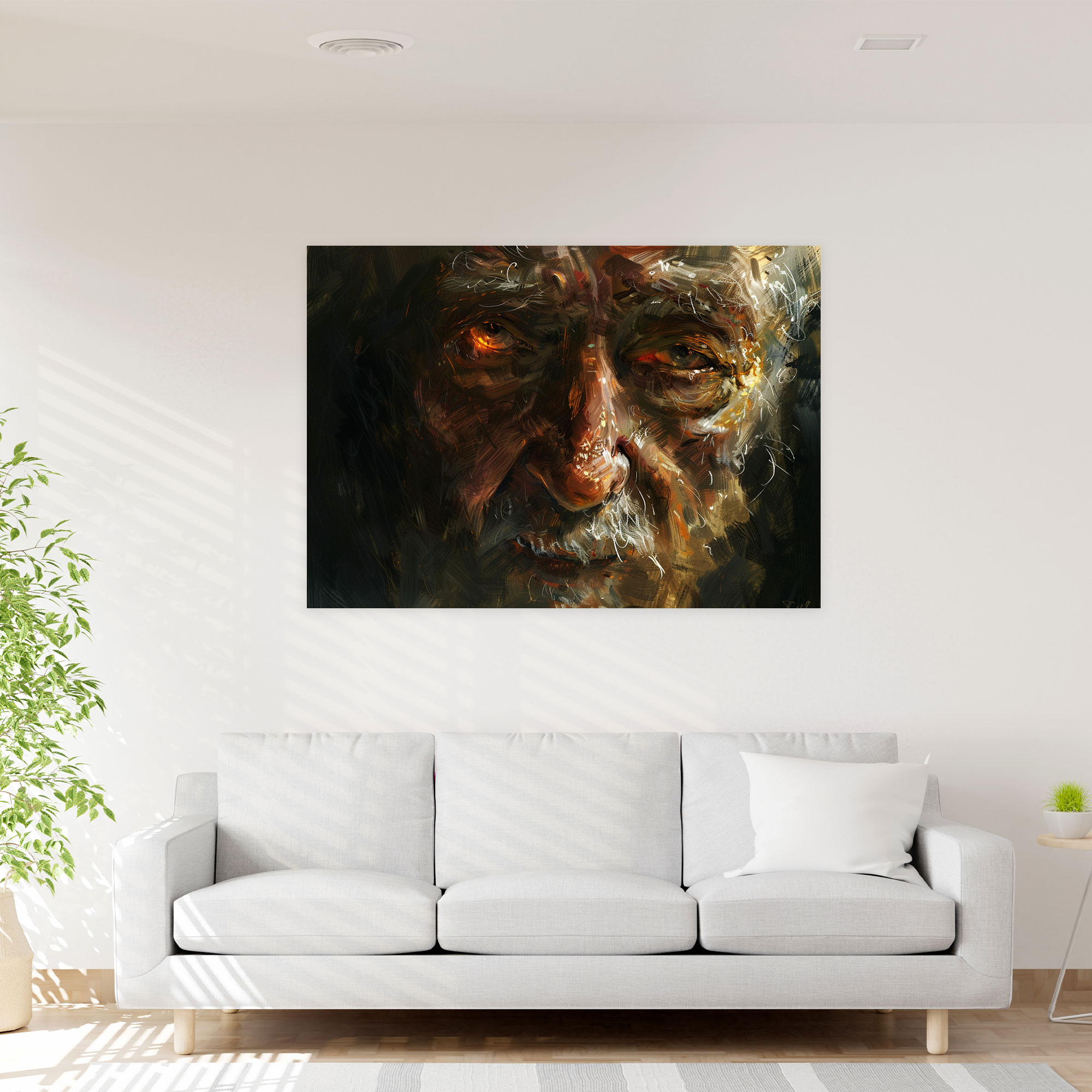 Rembrandt Derin İfadeler Duvar Dekorasyonu - Ev Dekorasyonu Kanvas Tablo Sanatı