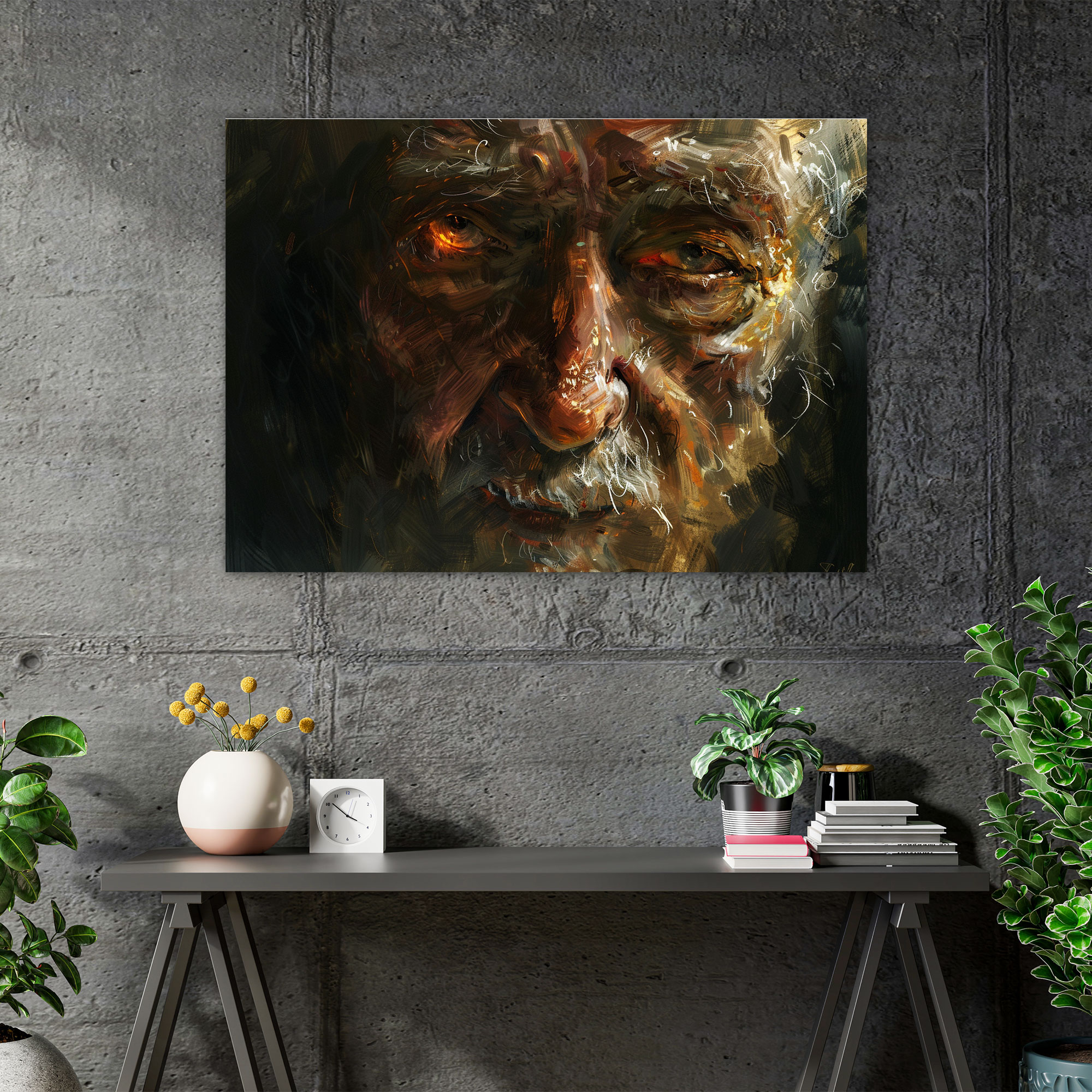 Rembrandt Derin İfadeler Duvar Dekorasyonu - Ev Dekorasyonu Kanvas Tablo Sanatı