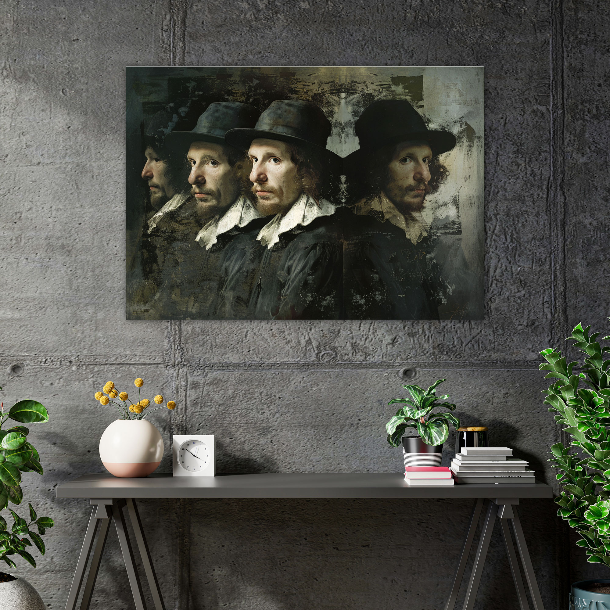 Rembrandt Self-Portraits Canvas Print - Rembrandt, Wall Art, Wall Decoration, Home Decoration