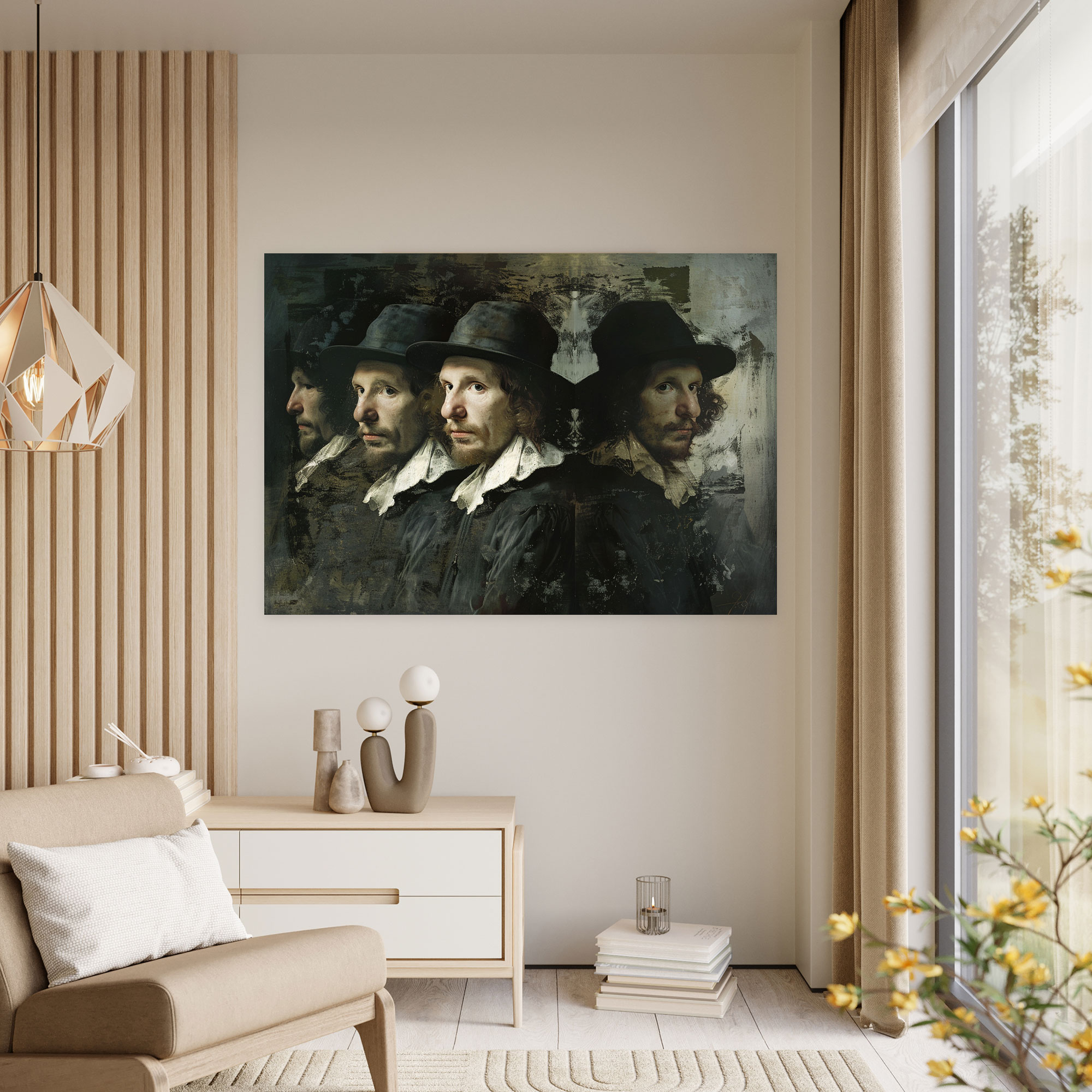 Rembrandt Self-Portraits Canvas Print - Rembrandt, Wall Art, Wall Decoration, Home Decoration