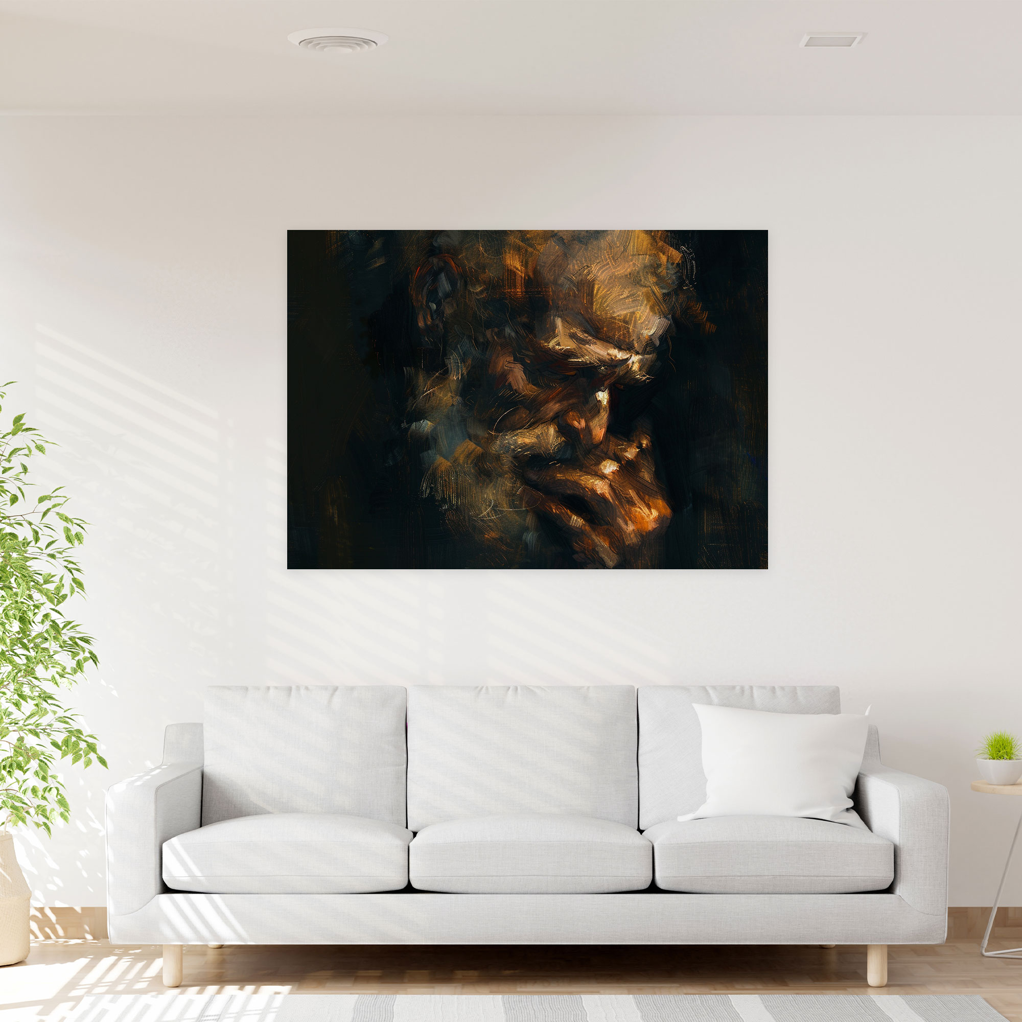 Rembrandt Chiaroscuro Canvas Print - Rembrandt, Canvas Print, Home Decoration, Rembrandt