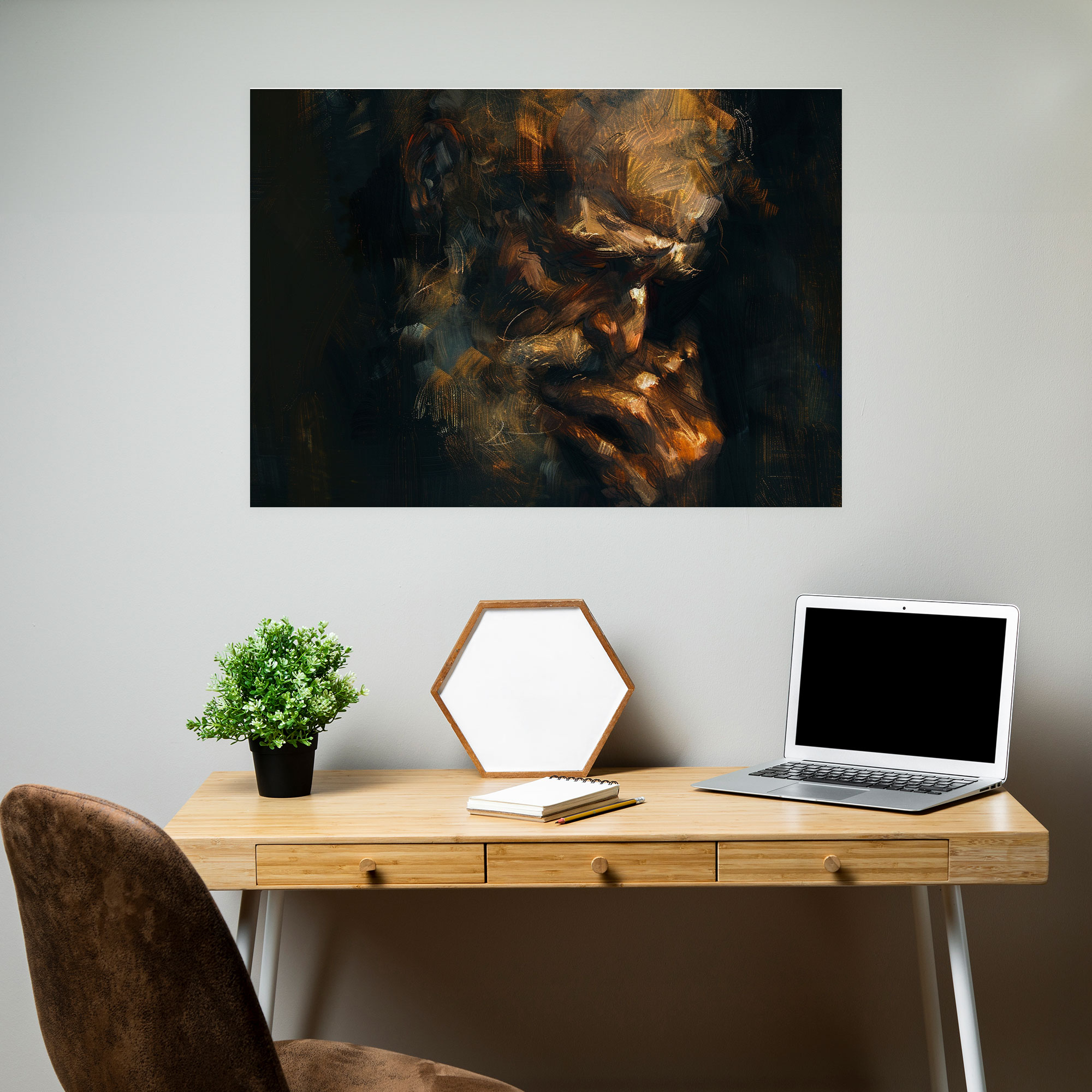 Rembrandt Chiaroscuro Canvas Print - Rembrandt, Canvas Print, Home Decoration, Rembrandt