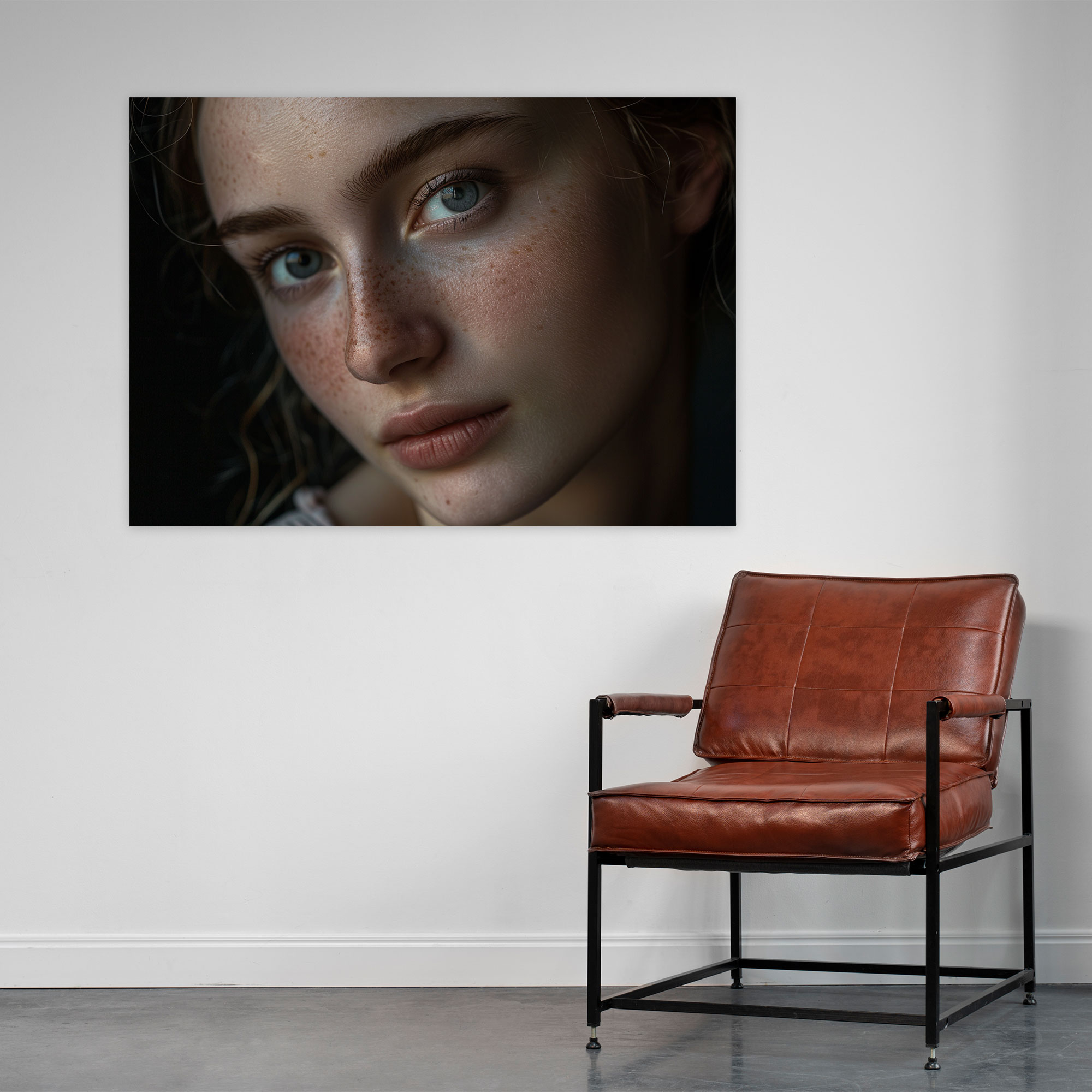 Rembrandt Wall Art - Young Woman Portrait Canvas Print - Rembrandt, Home Decoration, Wall Decoration, Wall Art