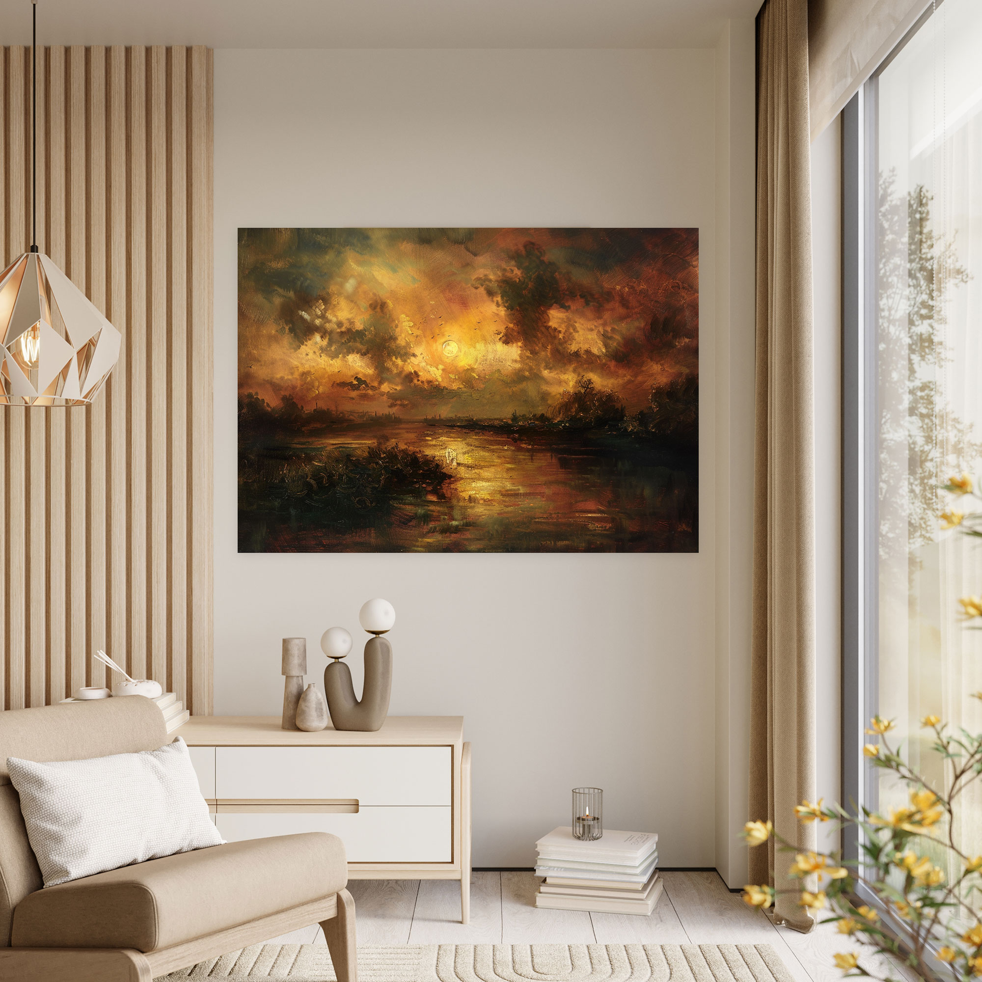 Rembrandt Landscape Canvas Print - Rembrandt, Canvas Print, Wall Art, Home Decoration
