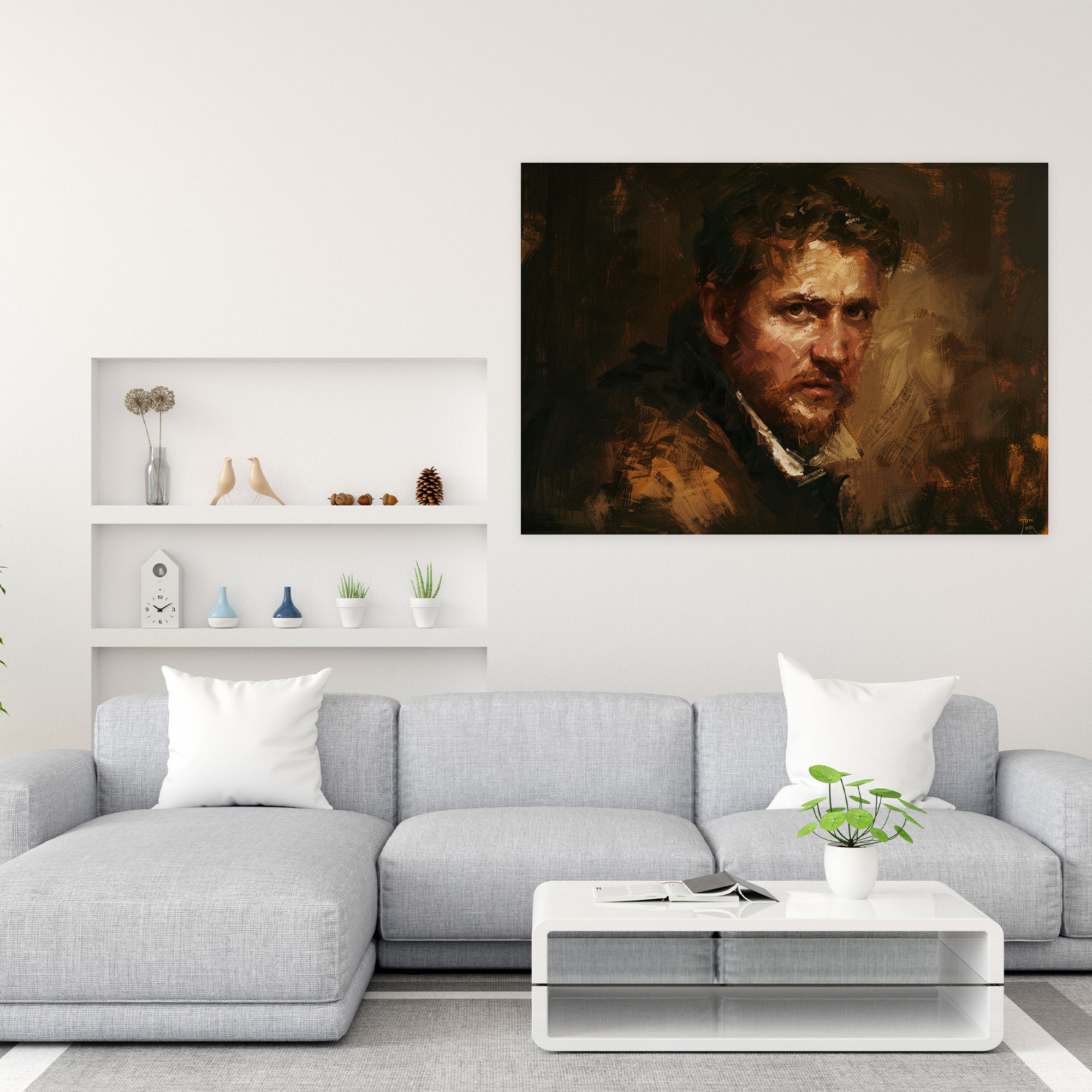 Rembrandt Kanvas Tablo Duvar Sanatı - Ev Dekorasyonu için Rembrandt Temalı Kanvas Tablo