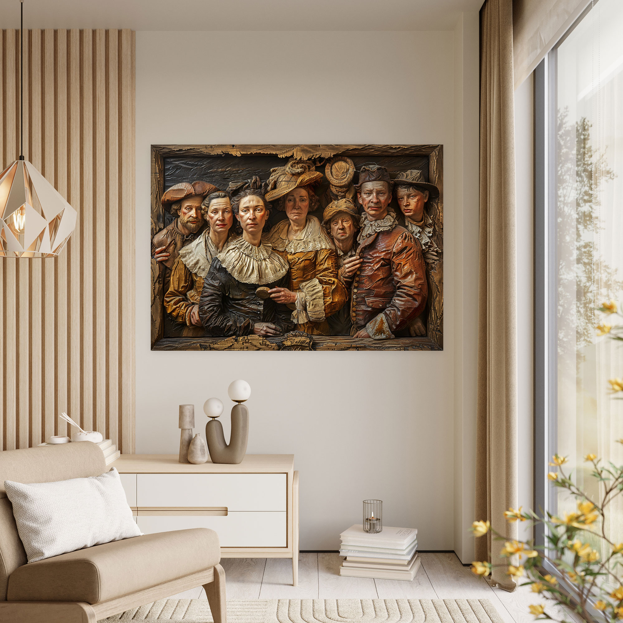 Rembrandt Duvar Sanatı Kanvas Tablosu - Ev Dekorasyonu Duvar Dekorasyonu