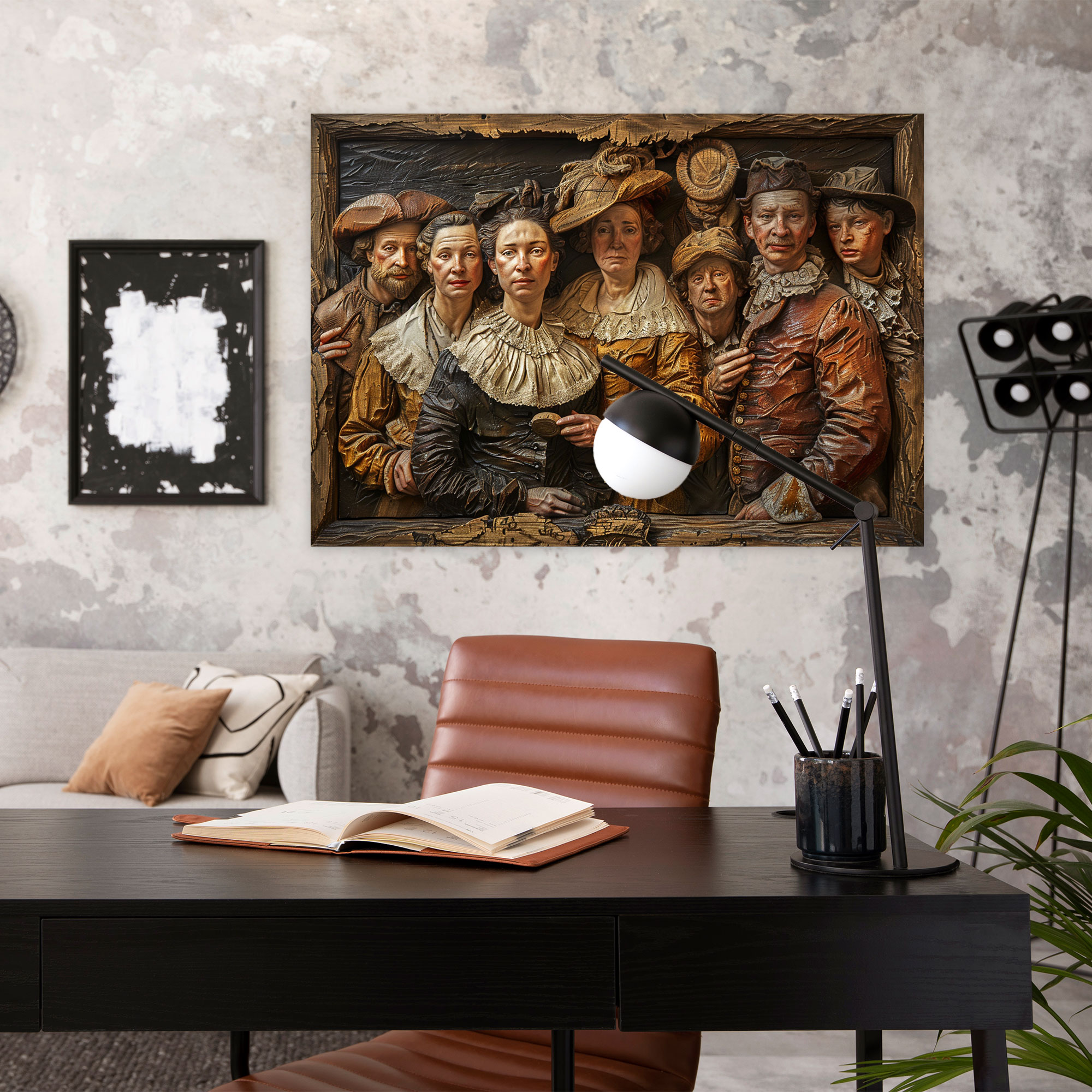 Rembrandt Duvar Sanatı Kanvas Tablosu - Ev Dekorasyonu Duvar Dekorasyonu