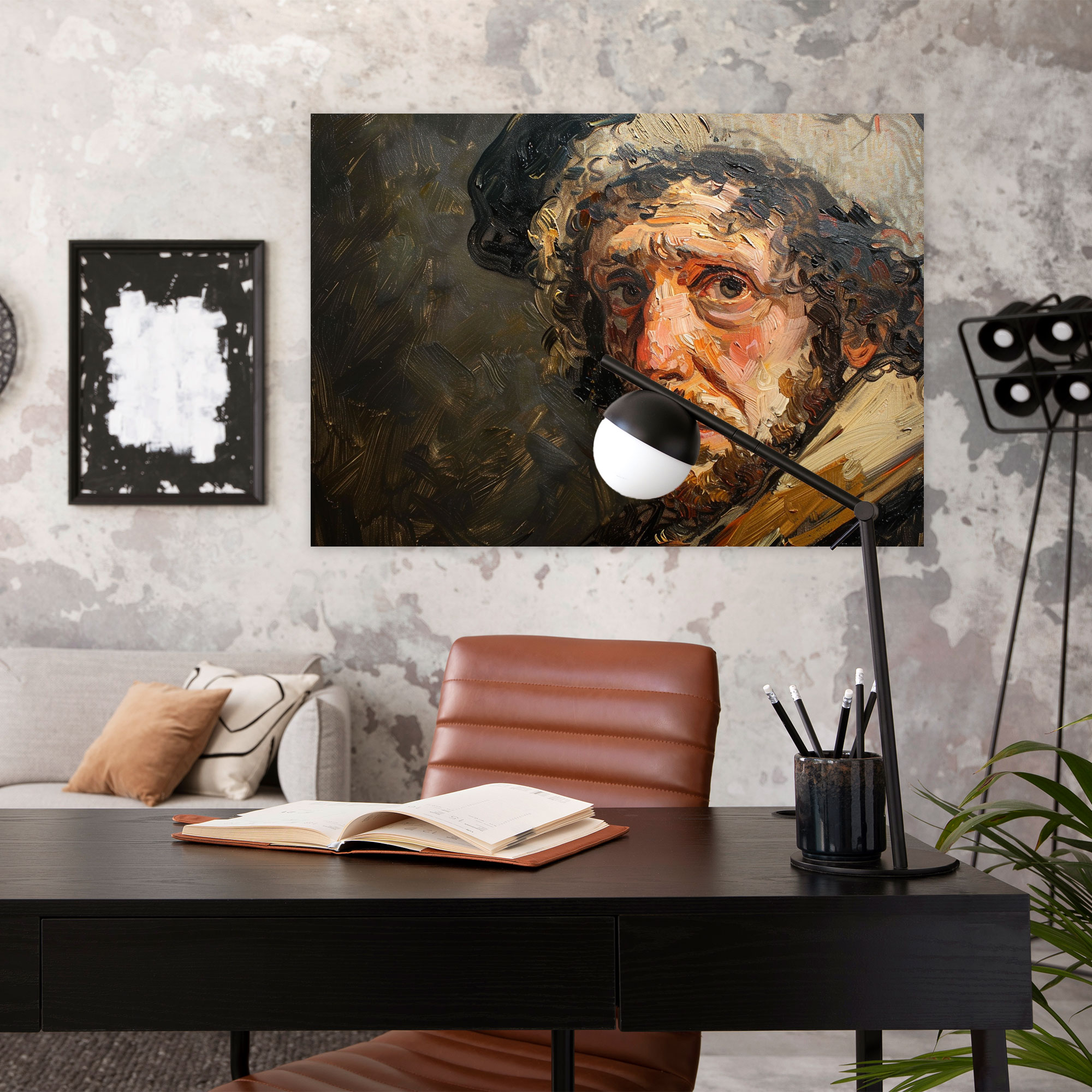 Introspective Self-Portrait Wall Art - Rembrandt, Canvas Wall Art, Wall Art, Home Decoration