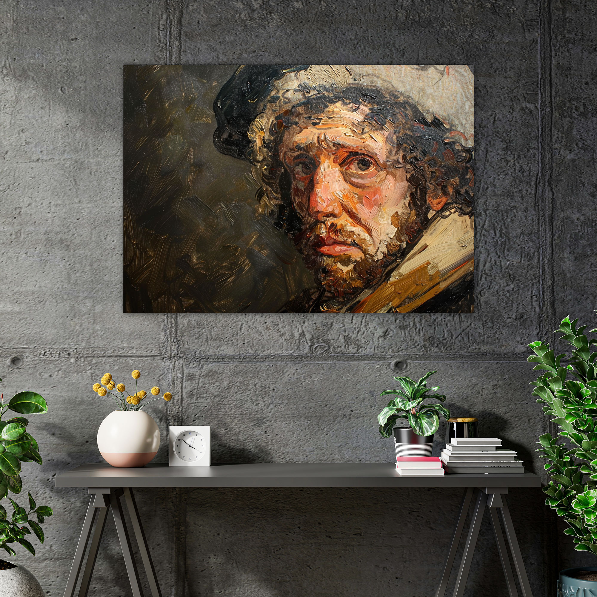 Introspective Self-Portrait Wall Art - Rembrandt, Canvas Wall Art, Wall Art, Home Decoration