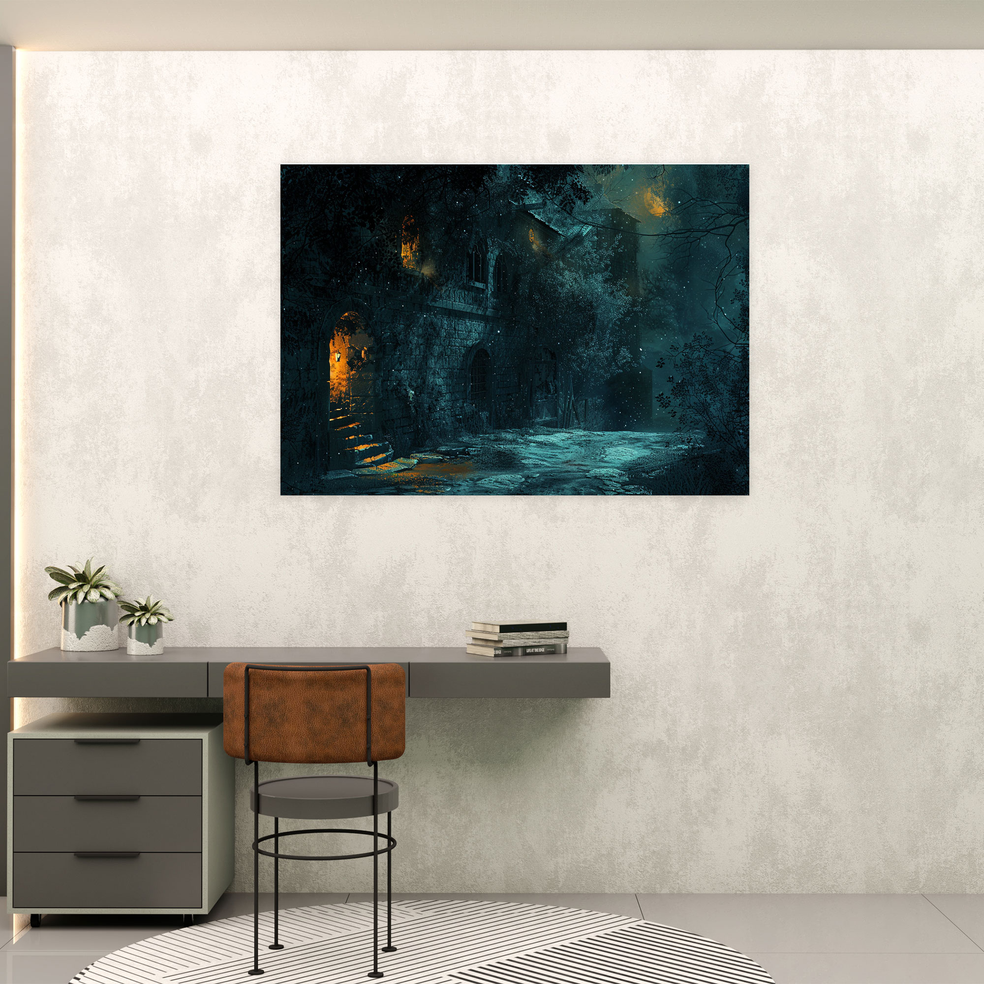 Rembrandt Night Scene Canvas Print - Rembrandt, Home Decoration, Wall Decoration, Canvas Print