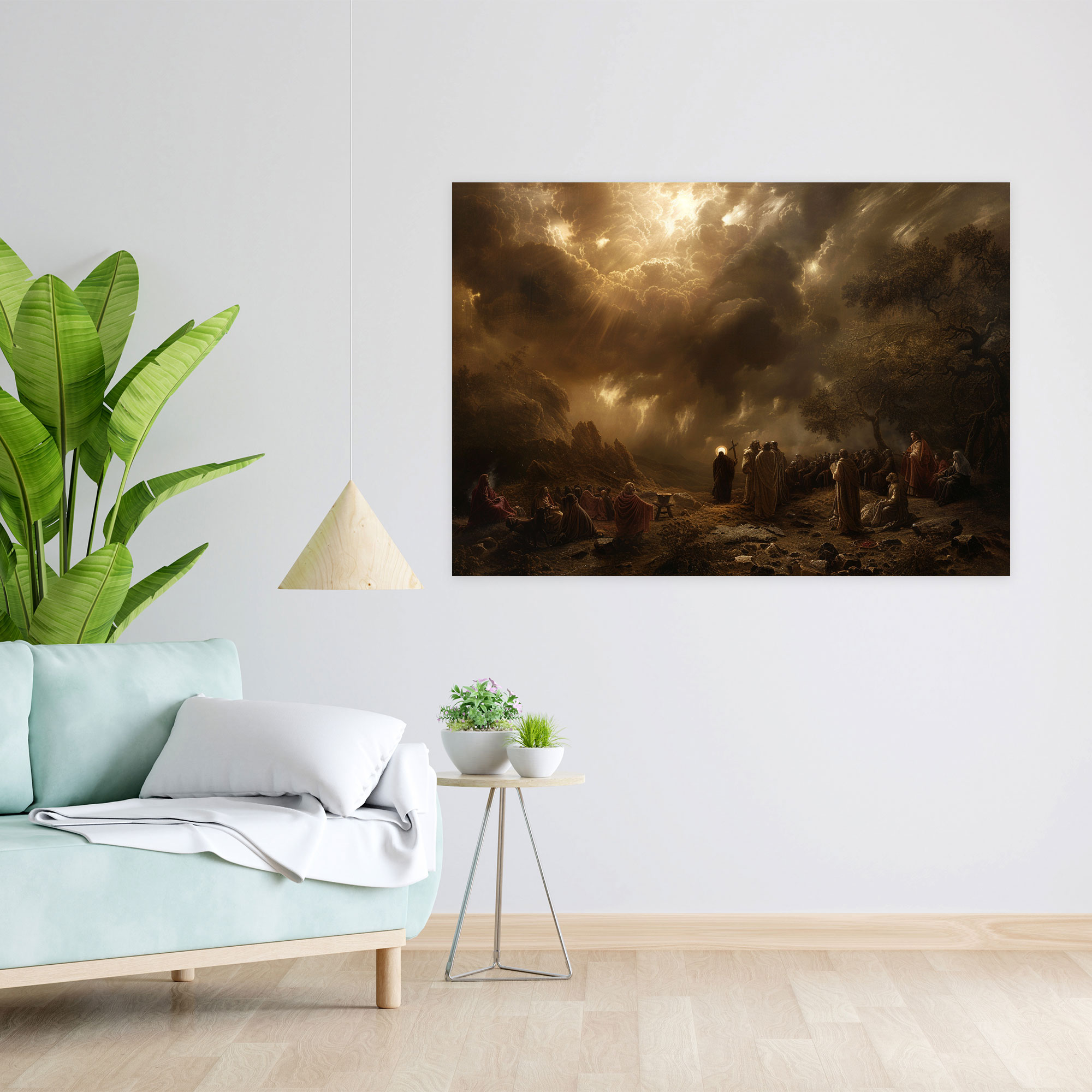 Rembrandt Wall Art - Dramatic Biblical Scene - Rembrandt, Wall Art, Canvas, Wall Decoration