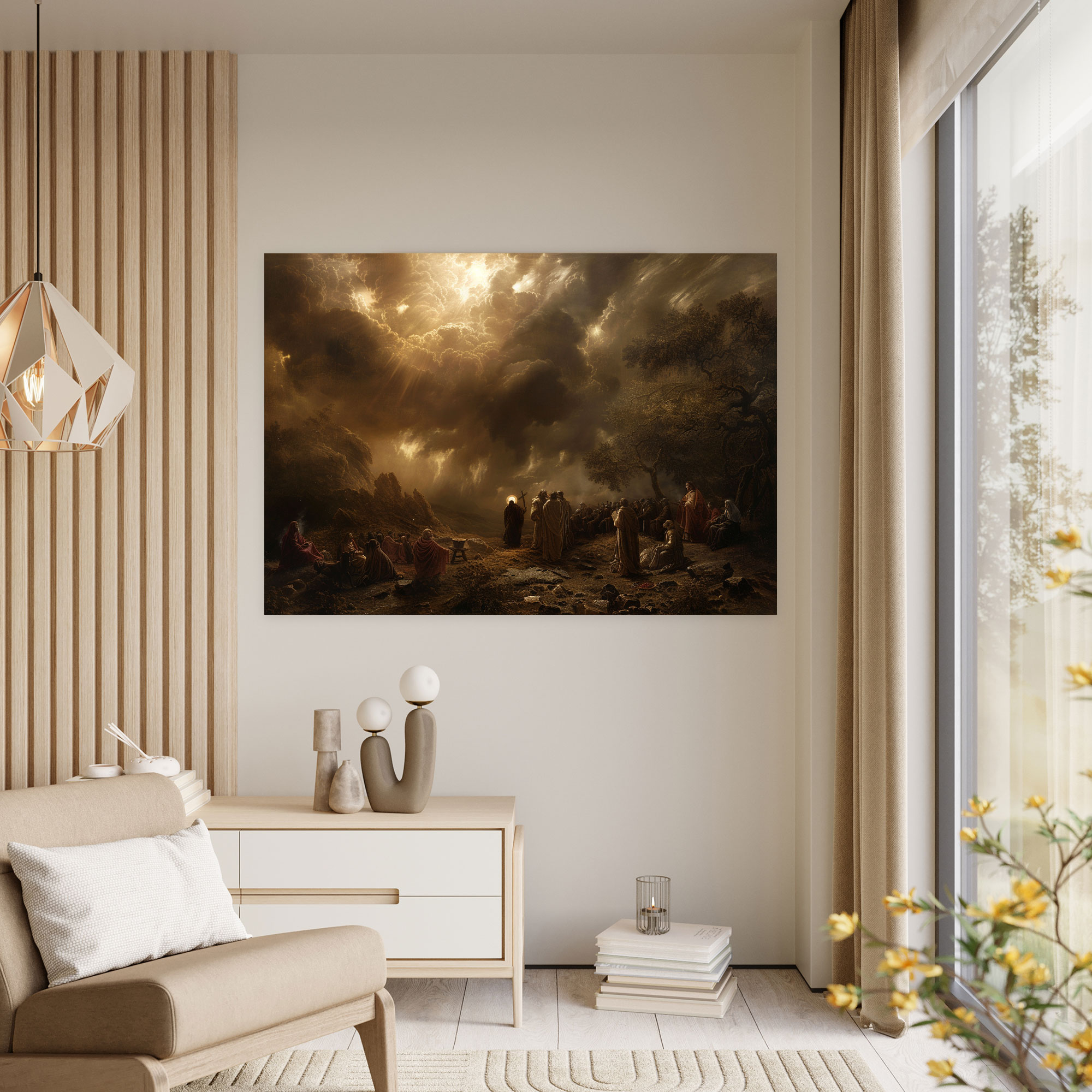 Rembrandt Wall Art - Dramatic Biblical Scene - Rembrandt, Wall Art, Canvas, Wall Decoration