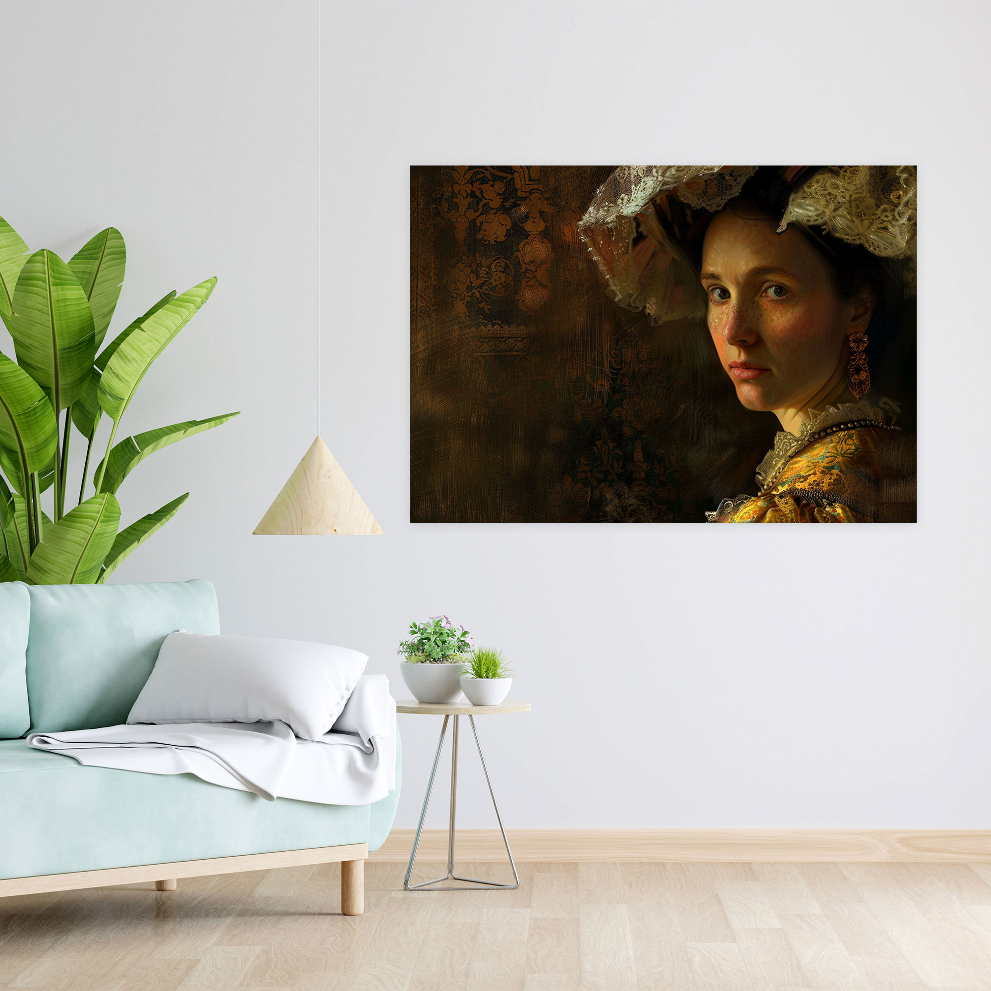 Rembrandt Wall Art - Noble Portrait Of A Woman - Rembrandt, Wall Art, Wall Decoration, Rembrandt