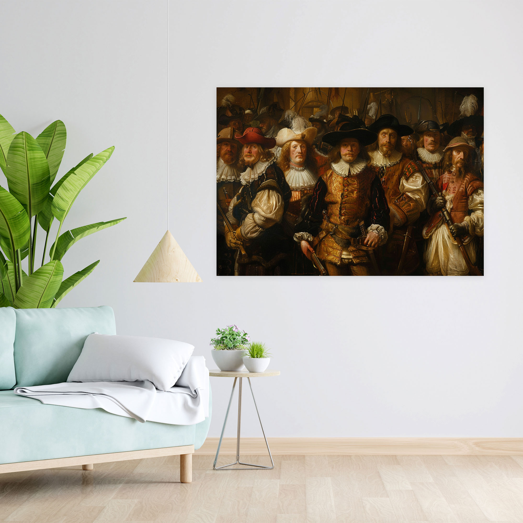 Rembrandt Duvar Dekorasyonu - Merak Uyandıran Tarihi Tablo - Kanvas Tablo Duvar Dekorasyonu.