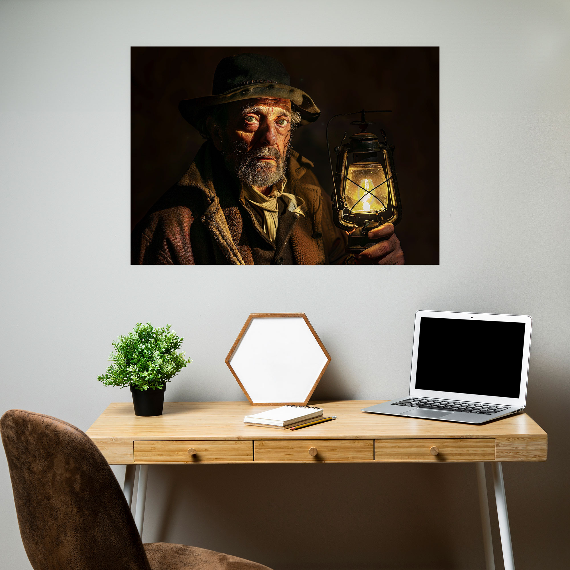 Rembrandt Lantern Canvas Print - Rembrandt, Canvas Wall Art, Wall Decoration, Canvas