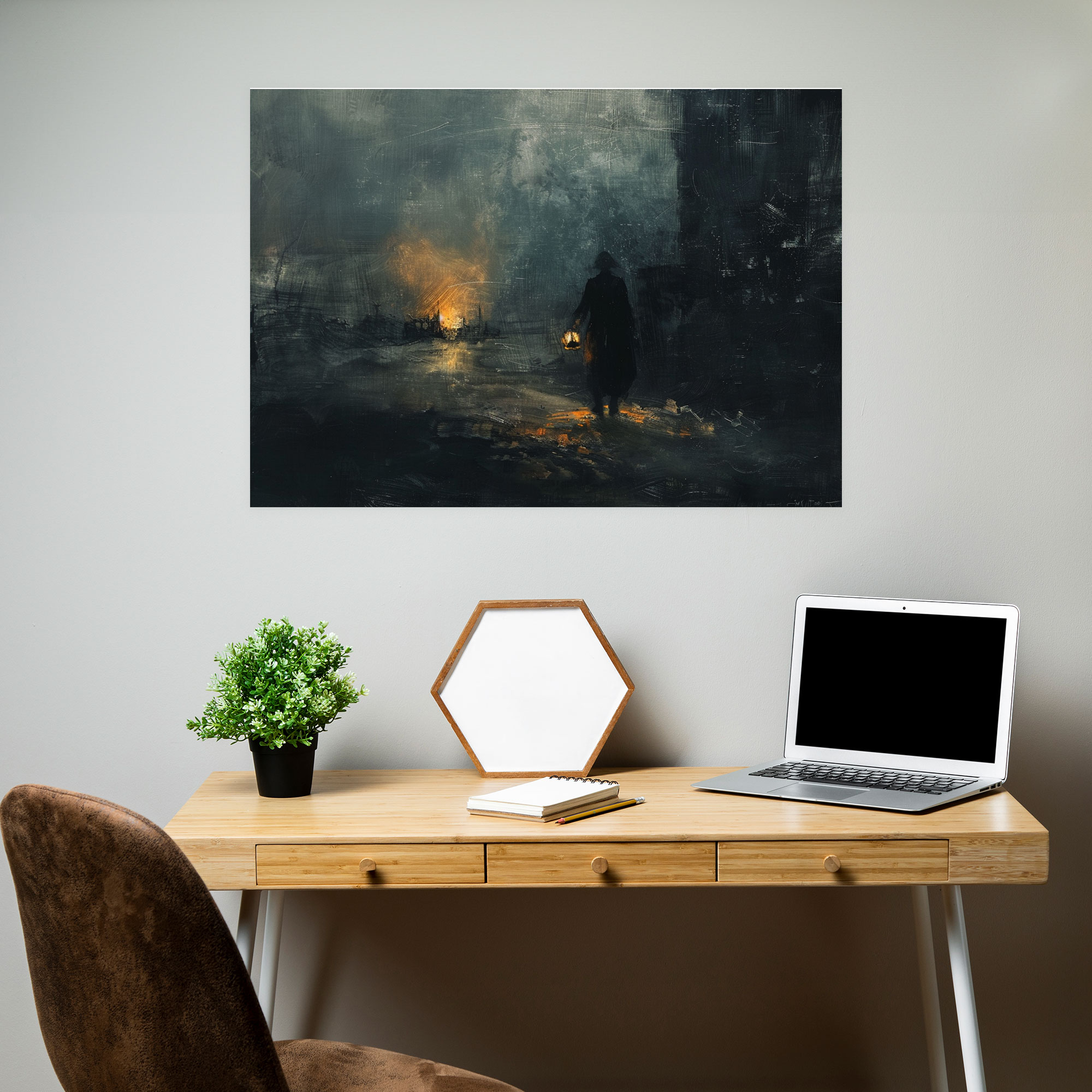 Rembrandt Night Scene Canvas Print - Rembrandt, Canvas, Canvas Wall Art, Canvas Print