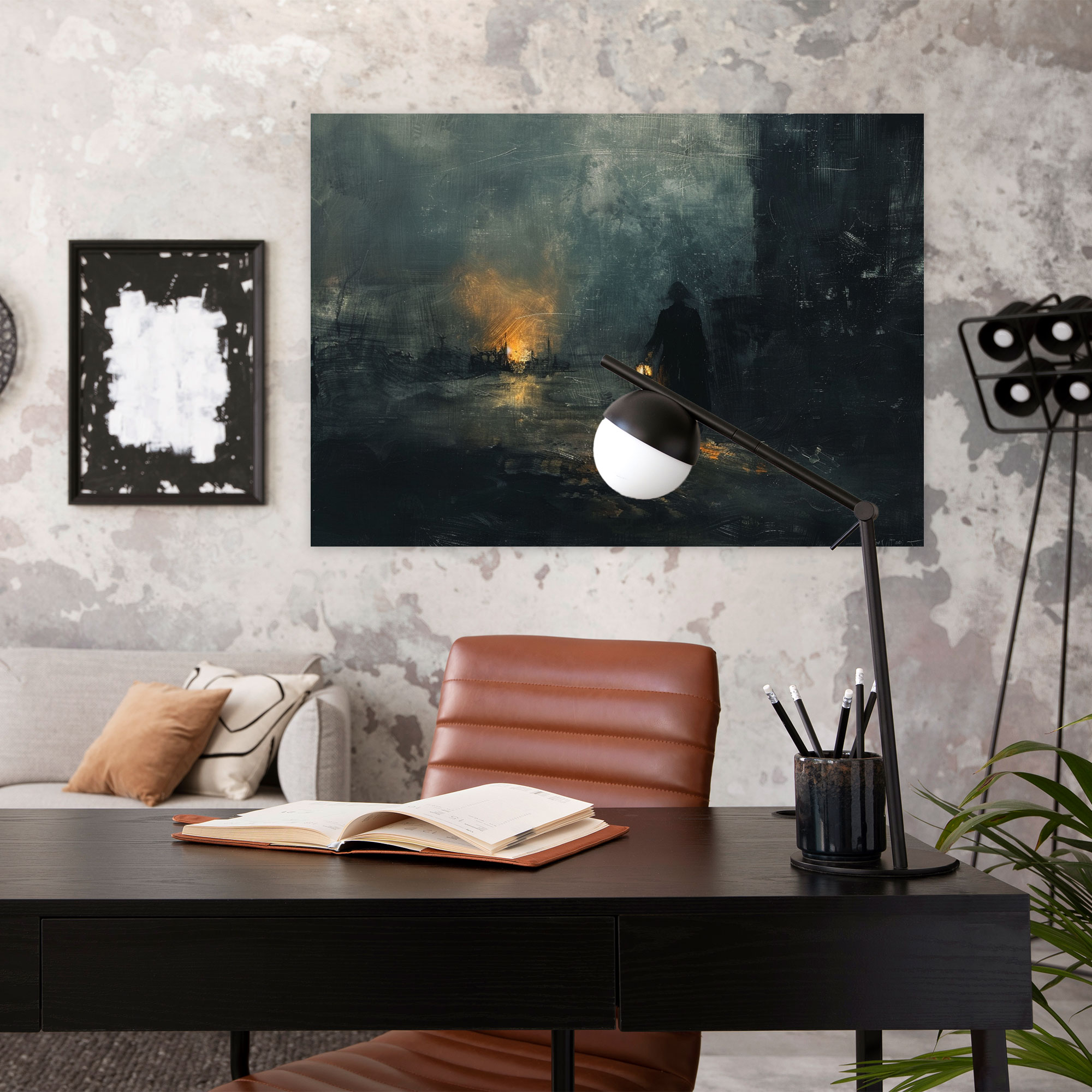Rembrandt Night Scene Canvas Print - Rembrandt, Canvas, Canvas Wall Art, Canvas Print