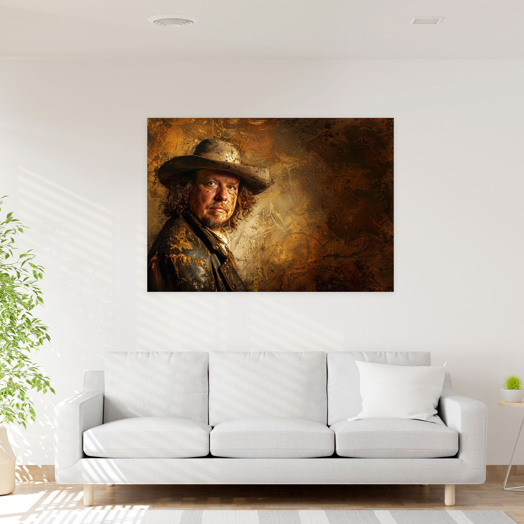 Rembrandt Self-Portrait Wall Decoration - Rembrandt, Home Decoration, Canvas, Rembrandt