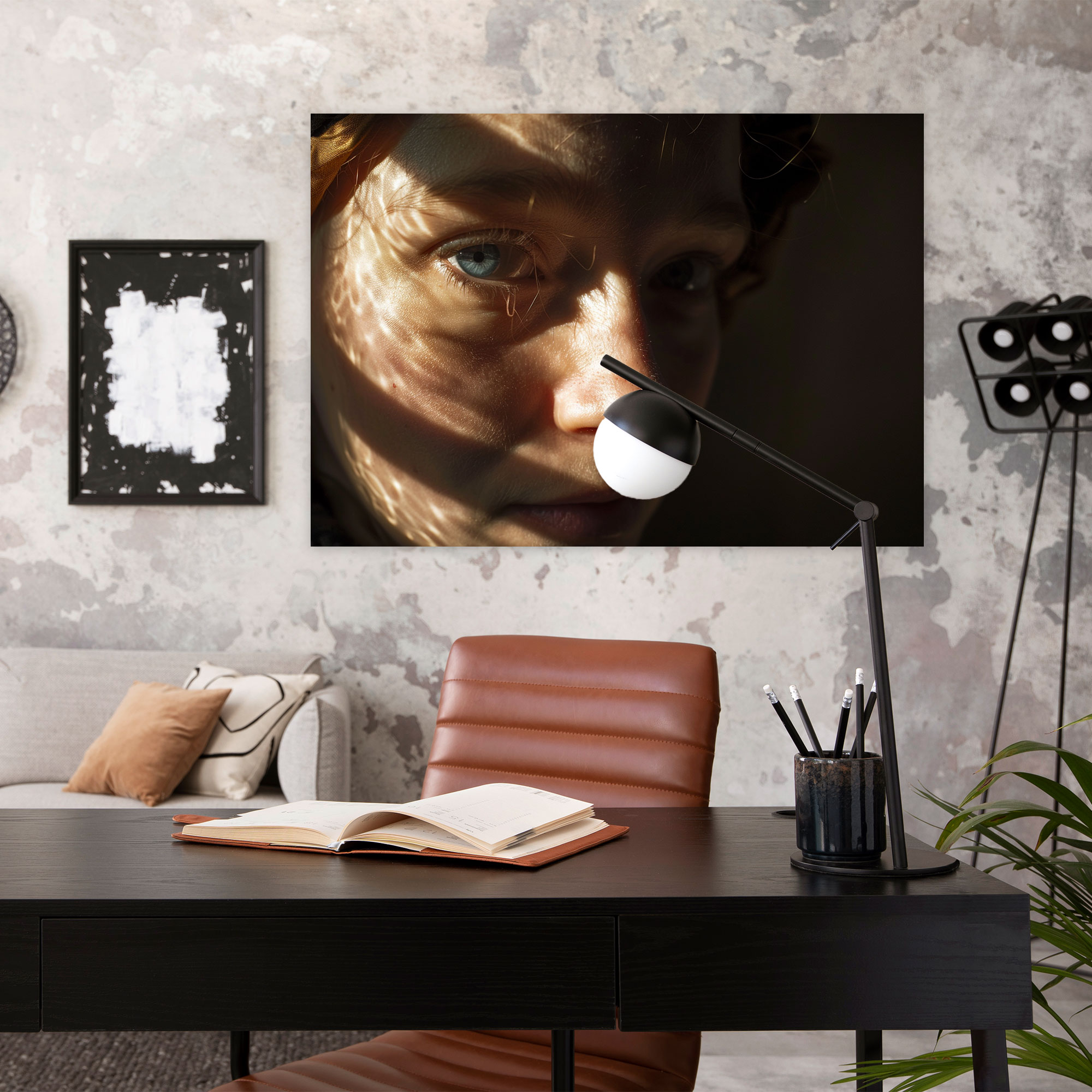 Rembrandt Shadow Play Wall Art - Rembrandt, Rembrandt, Home Decoration, Canvas