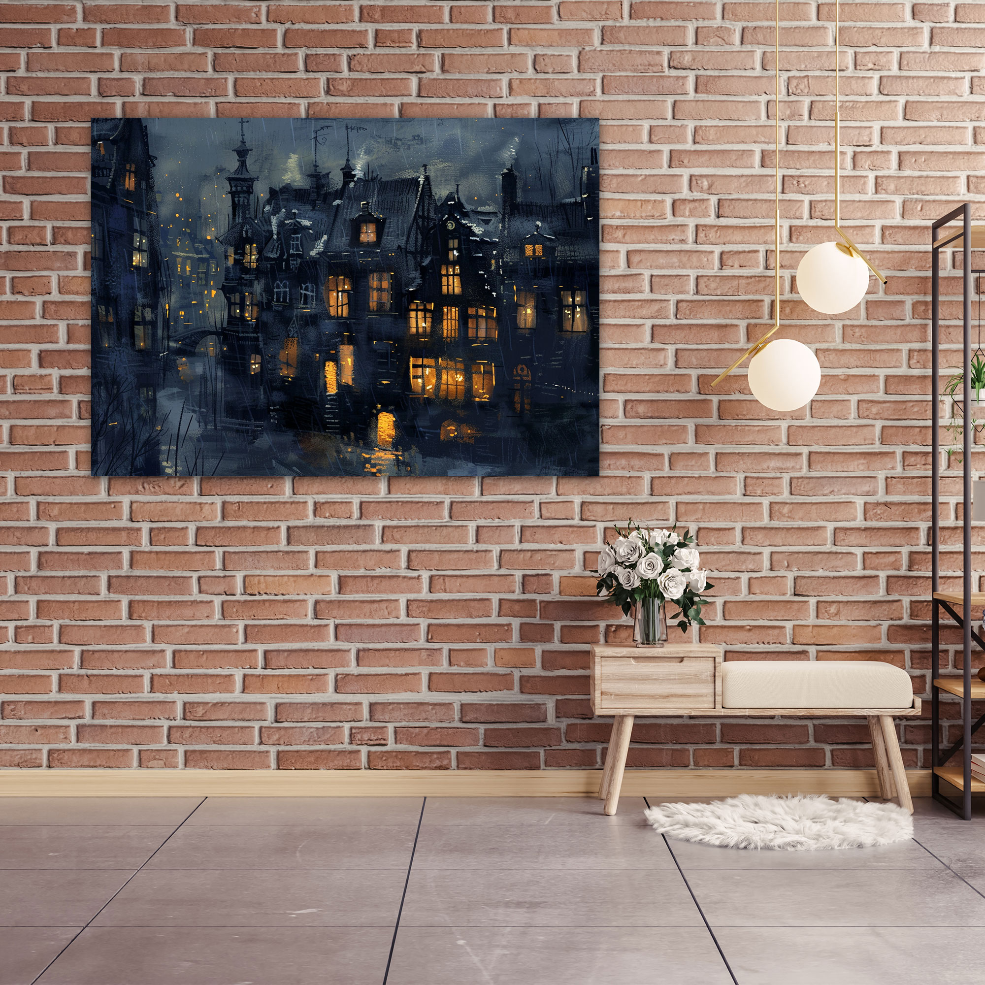 Rembrandt Cityscape Canvas Print - Rembrandt, Rembrandt, Wall Art, Canvas