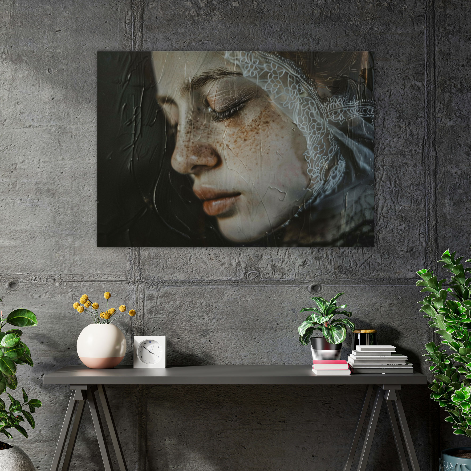 Rembrandt Kanvas Tablo - Ünlü Ressam Rembrandt'ın Eseri Kanvas Tablo Formatında