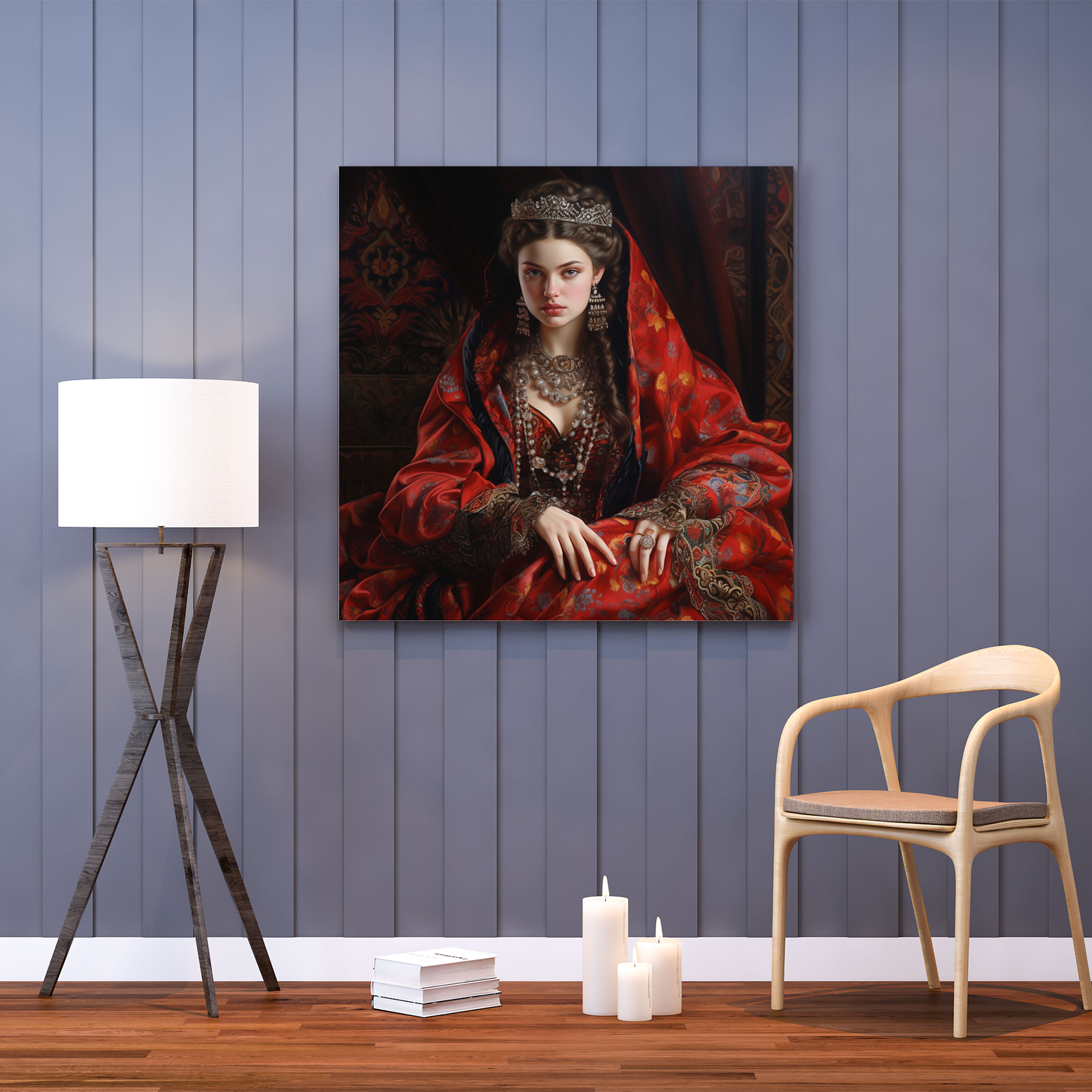 Renaissance Canvas Print: Noblewoman Portrait - Renaissance, Wall Art, Oil Painting, Wall Decoration