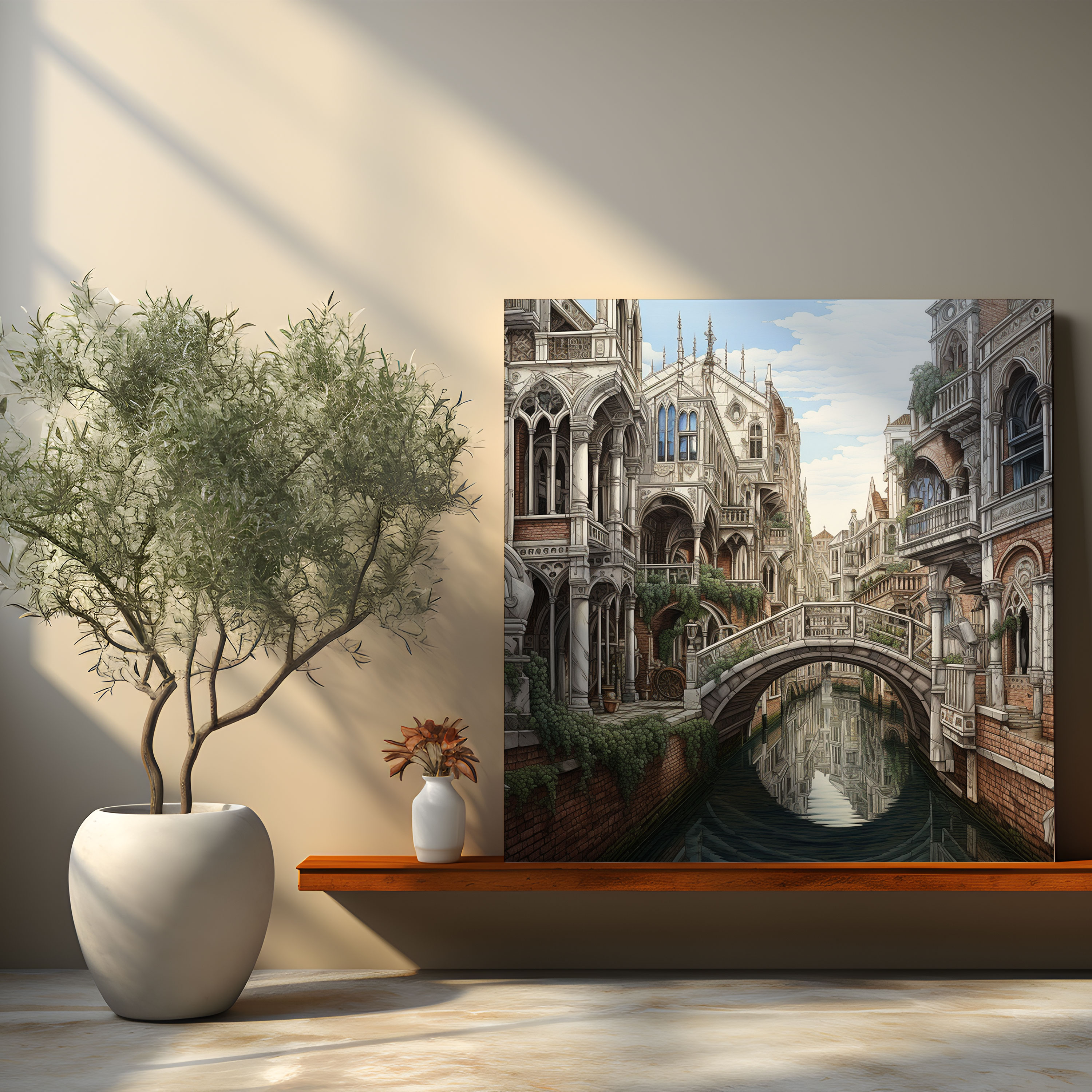 Renaissance Canvas Print: Cityscape Sketch - Renaissance, Canvas, Renaissance, Cityscape