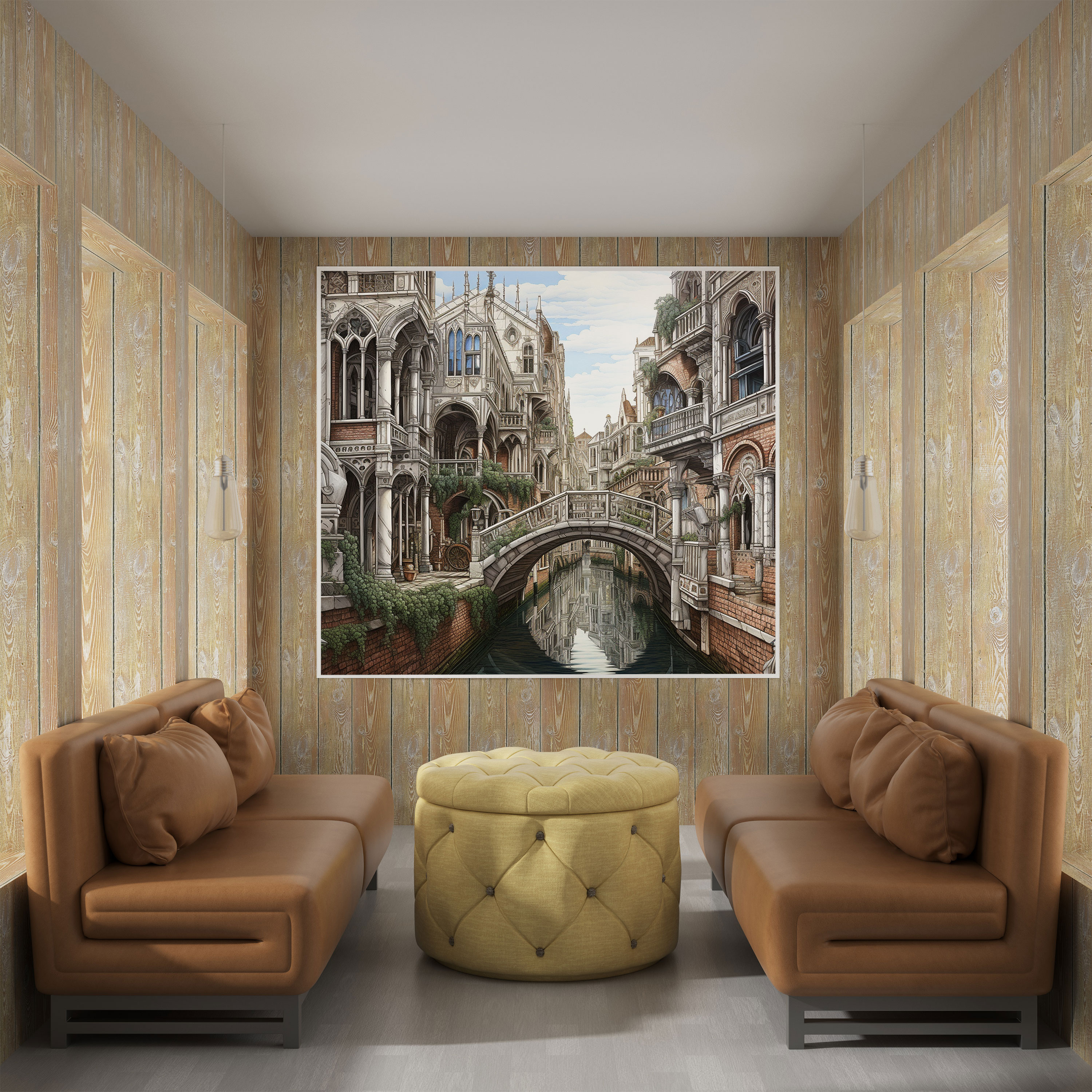 Renaissance Canvas Print: Cityscape Sketch - Renaissance, Canvas, Renaissance, Cityscape