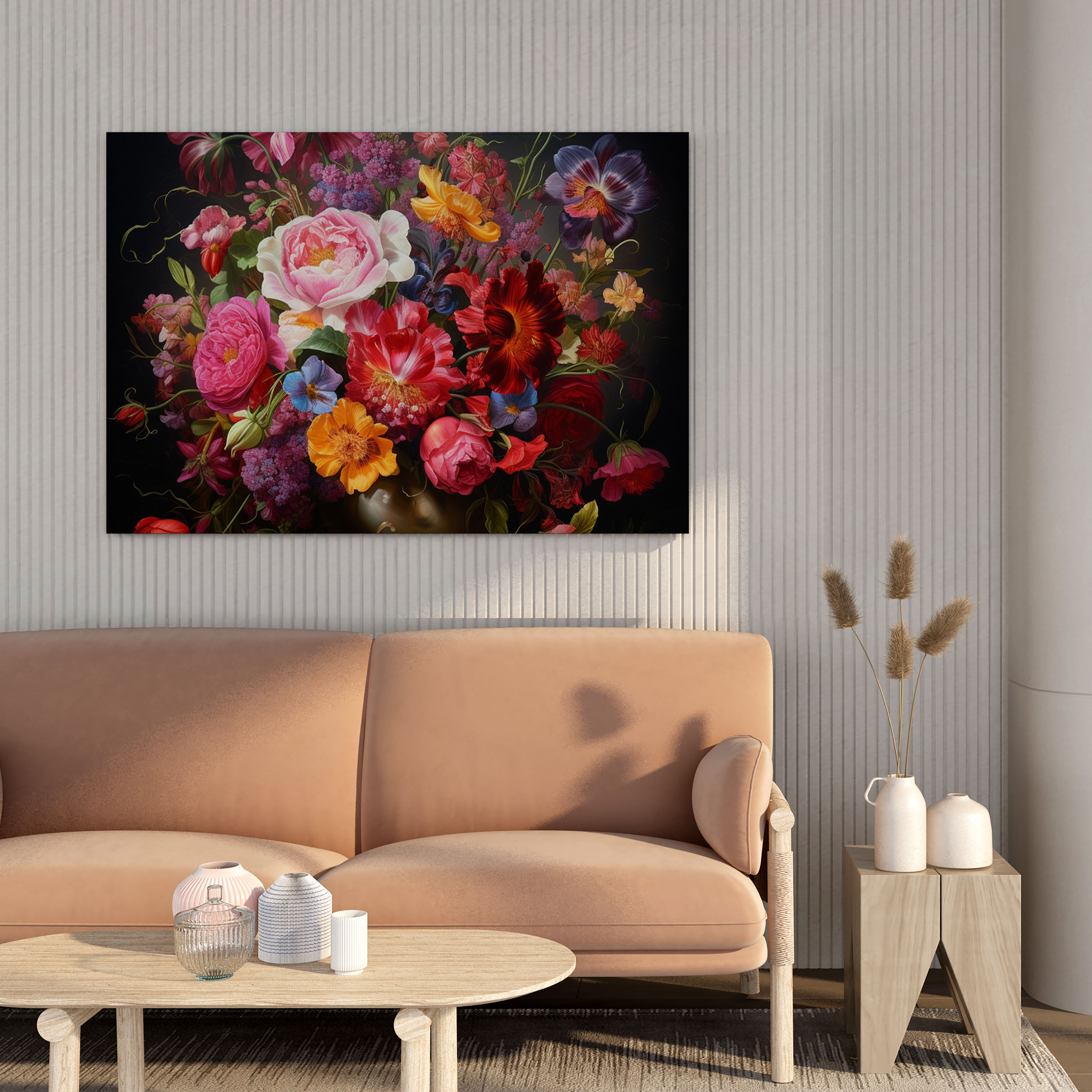 Renaissance Wall Art: Vibrant Flower Still-Life - Renaissance, Wall Art, Wall Decoration, Canvas