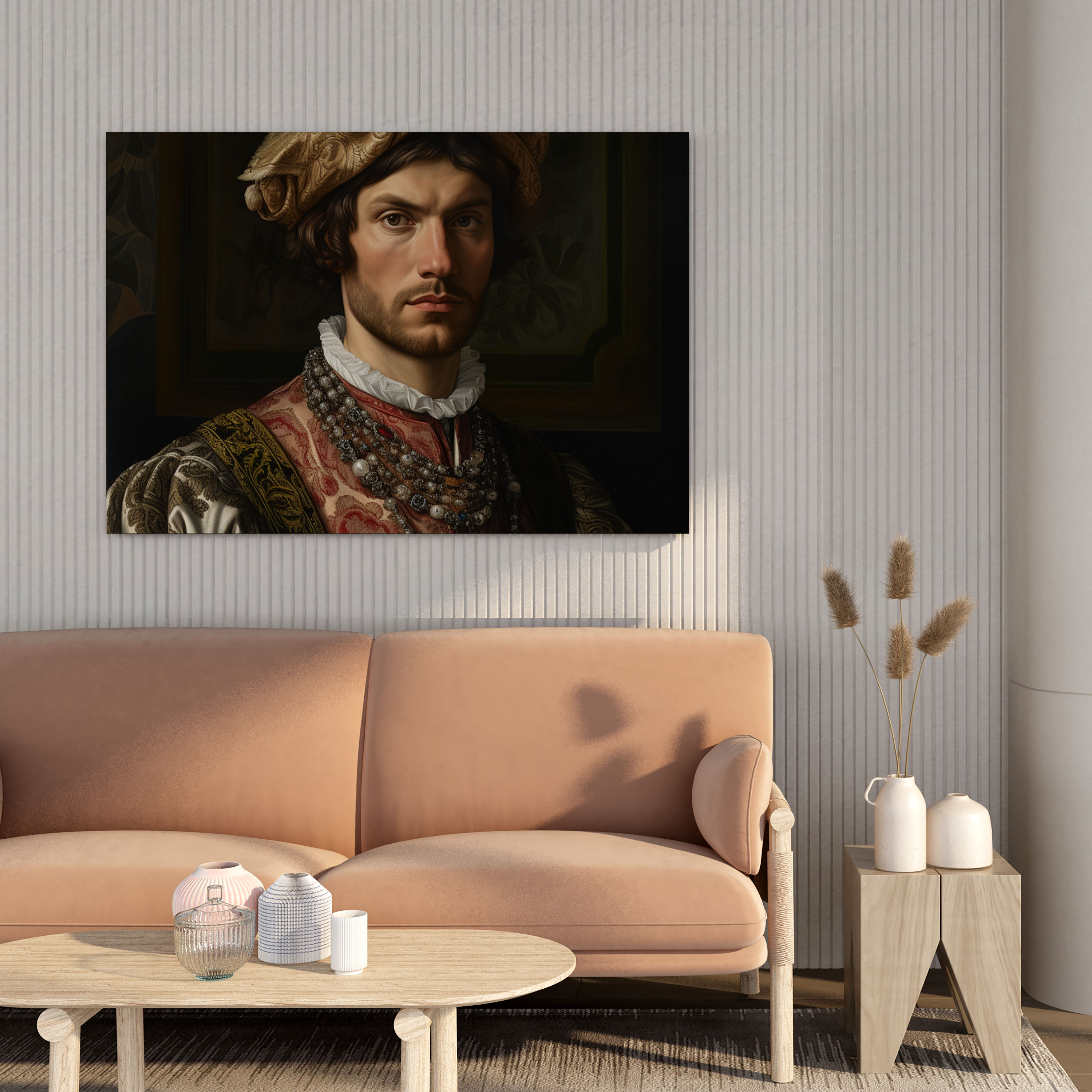 Renaissance Canvas Print: Confident Nobleman Portrait - Renaissance, Renaissance, Renaissance Portrait, Lavish Attire