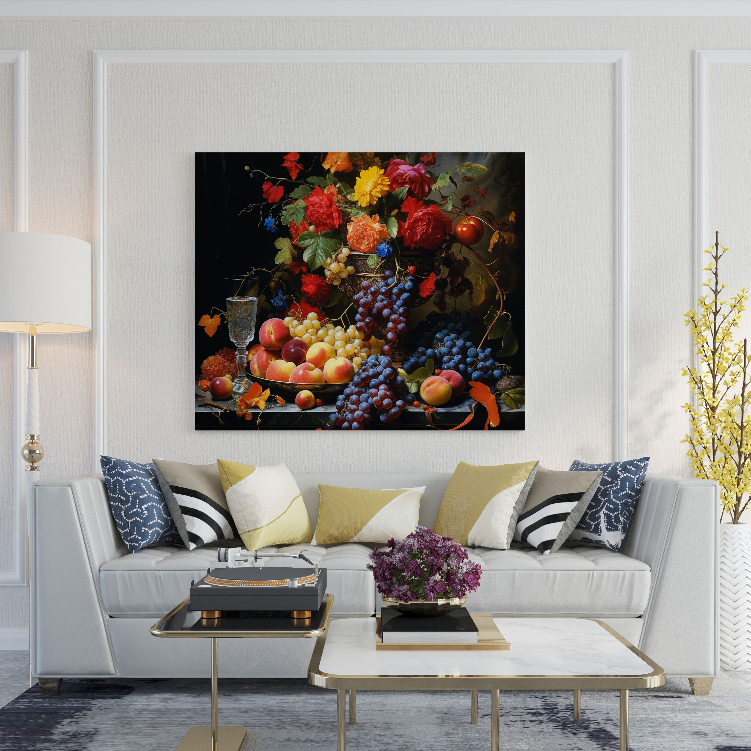 Renaissance Wall Art: Vibrant Fruits And Flowers Still Life - Renaissance, Home Decoration, Wall Decoration, Renaissance Still Life