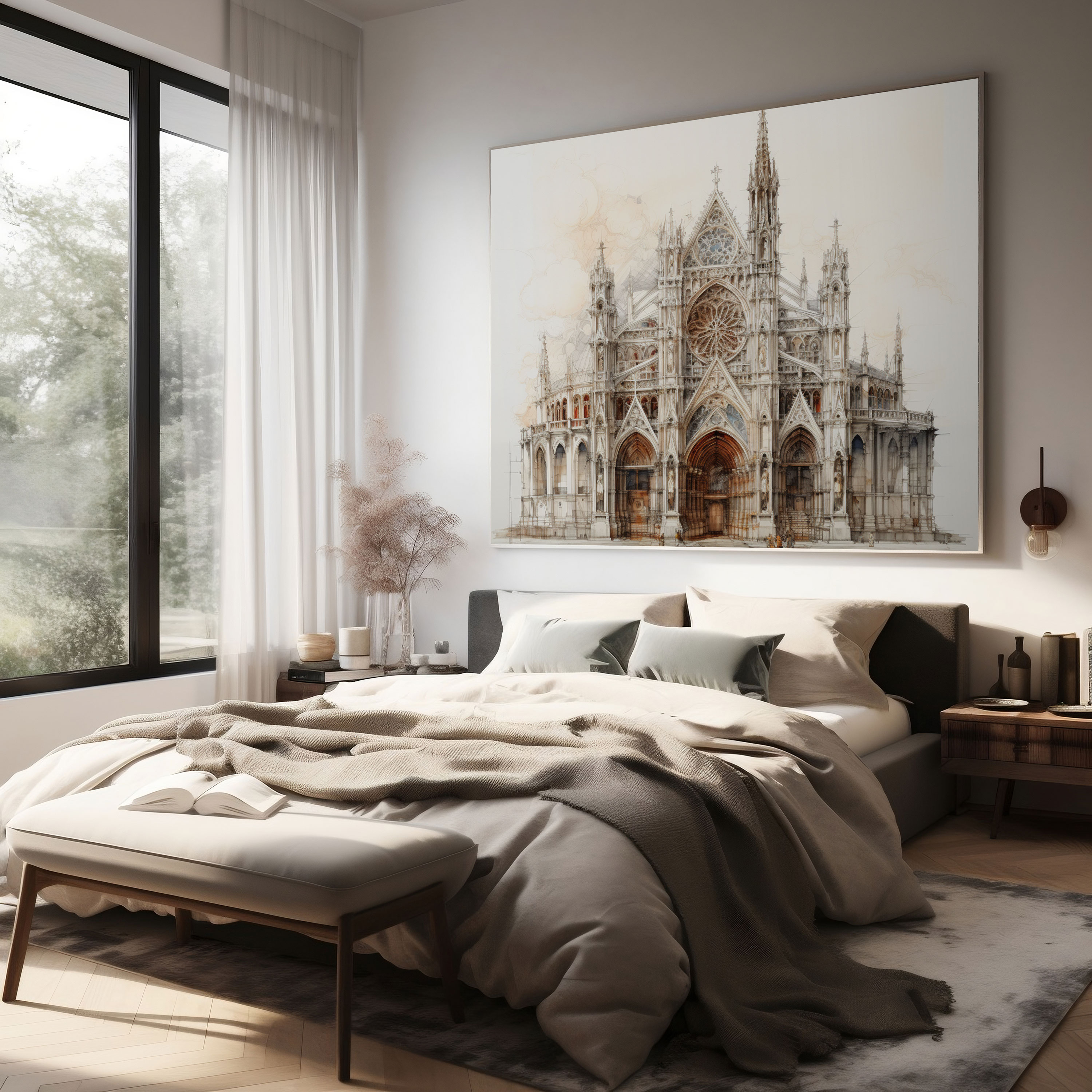 Renaissance Cathedral Wall Art - Renaissance, Elegance, Canvas Print, Renaissance