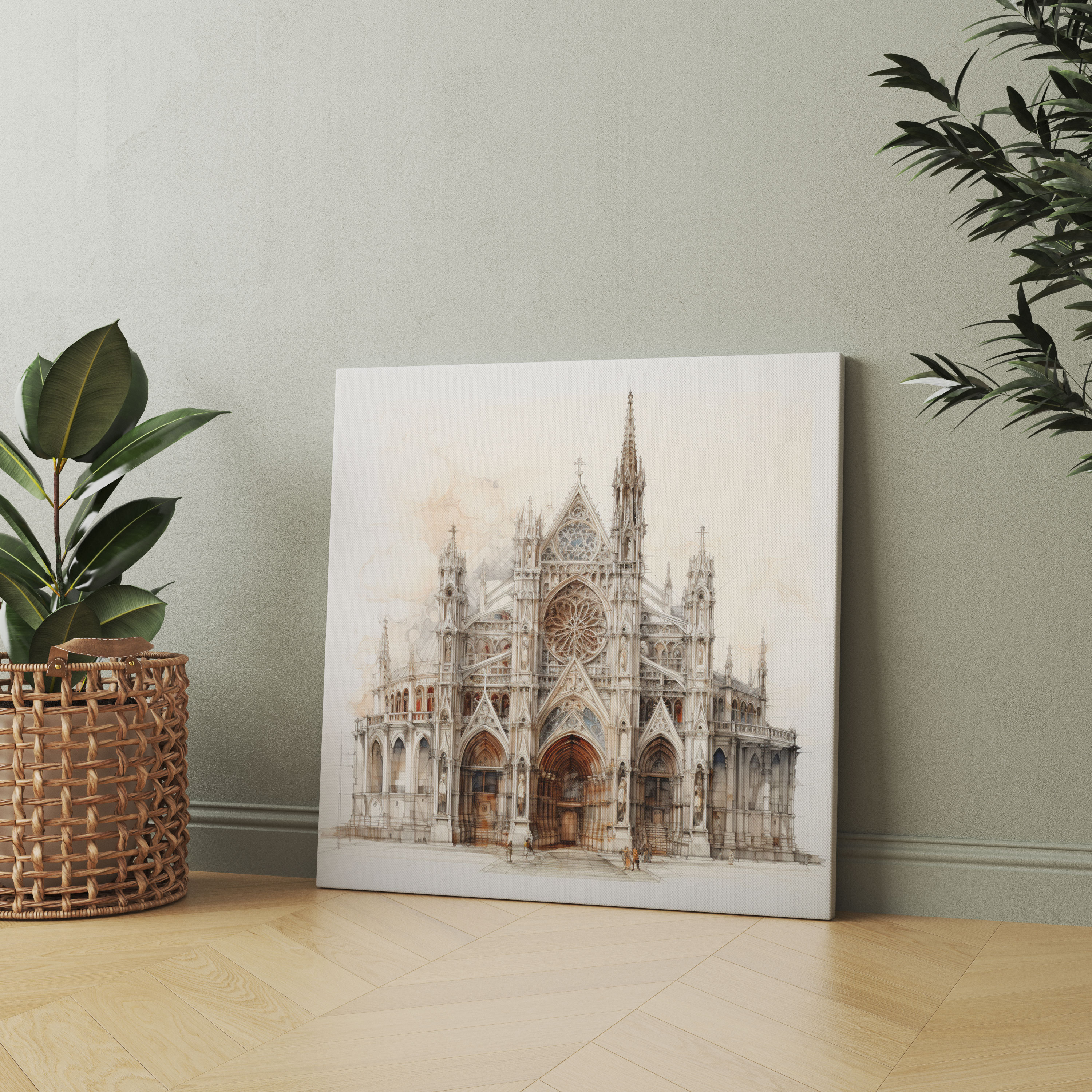 Renaissance Cathedral Wall Art - Renaissance, Elegance, Canvas Print, Renaissance