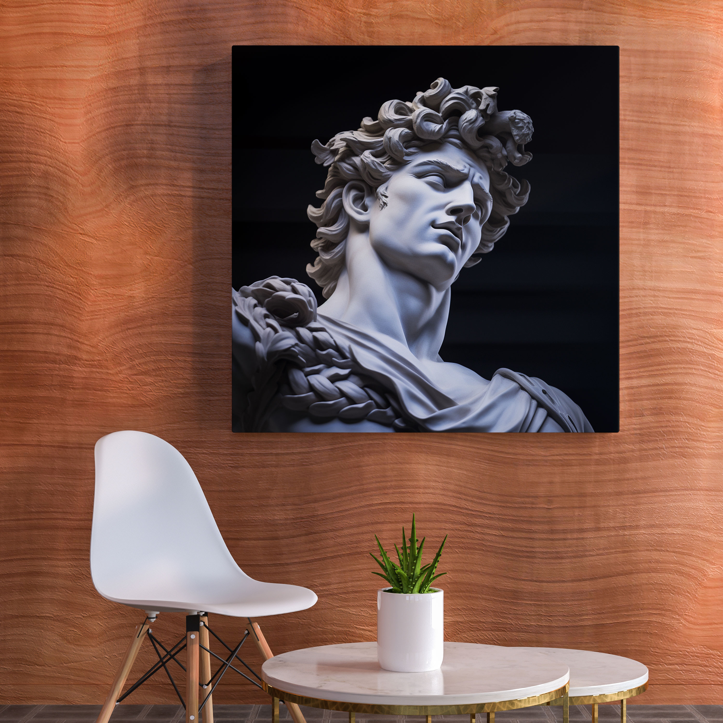 Renaissance Wall Art - Marble Recreation Of The Greek God Apollo - Renaissance, Greek God, Wall Art, Sculpture