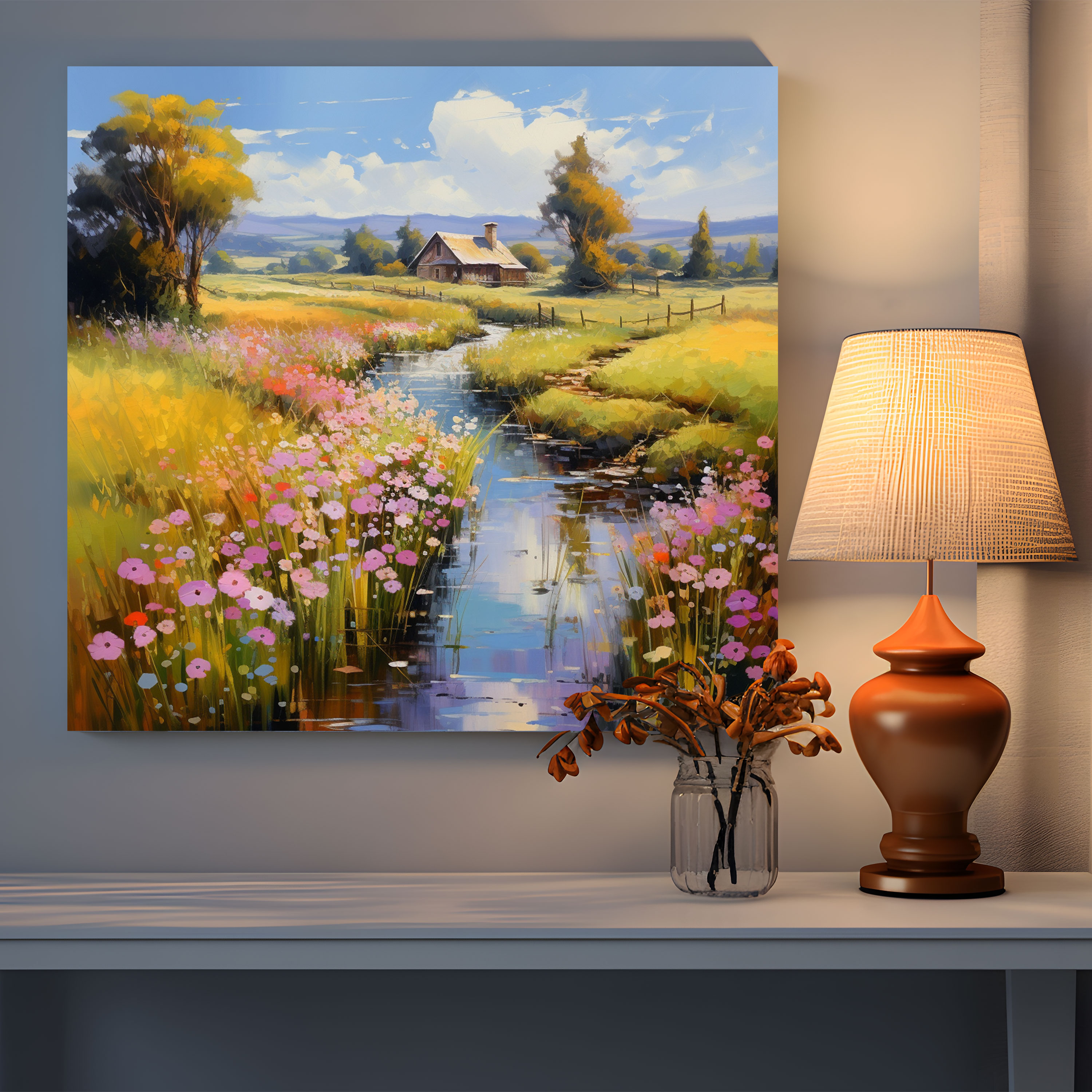 Renaissance Canvas Print - Serene Countryside - Renaissance, Serene Countryside, Canvas, Wall Art