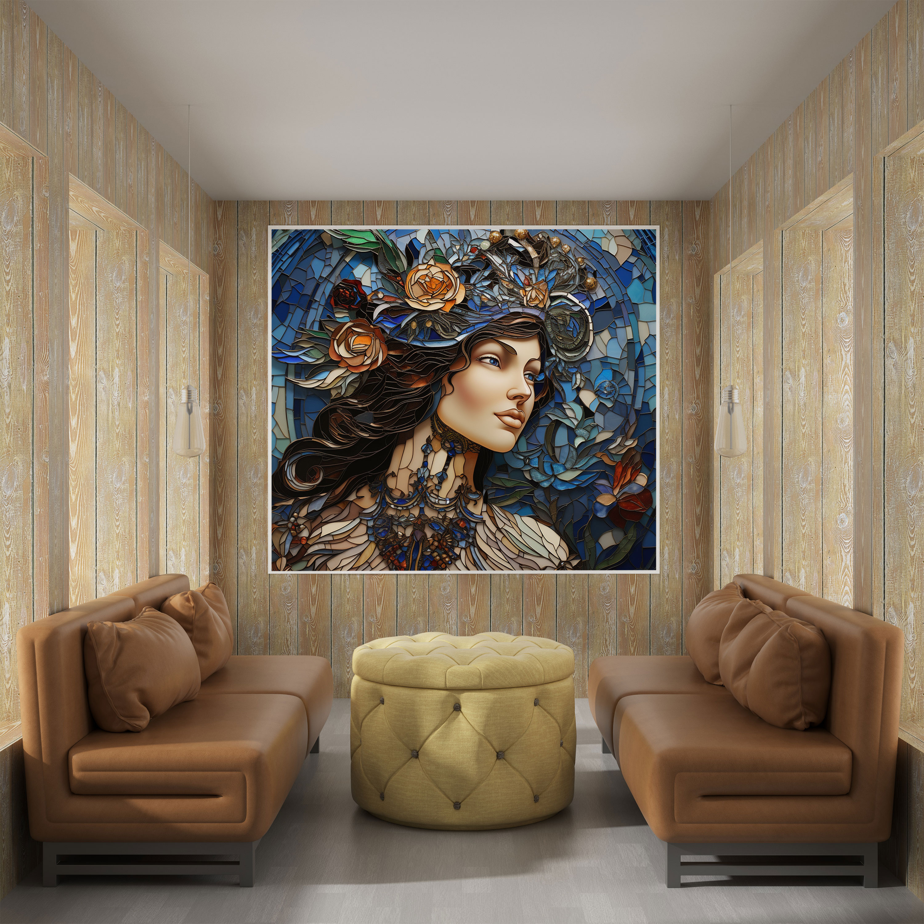 Renaissance Wall Art - Striking Mosaic - Renaissance, Wall Art, Vibrant Colors, Wall Decoration