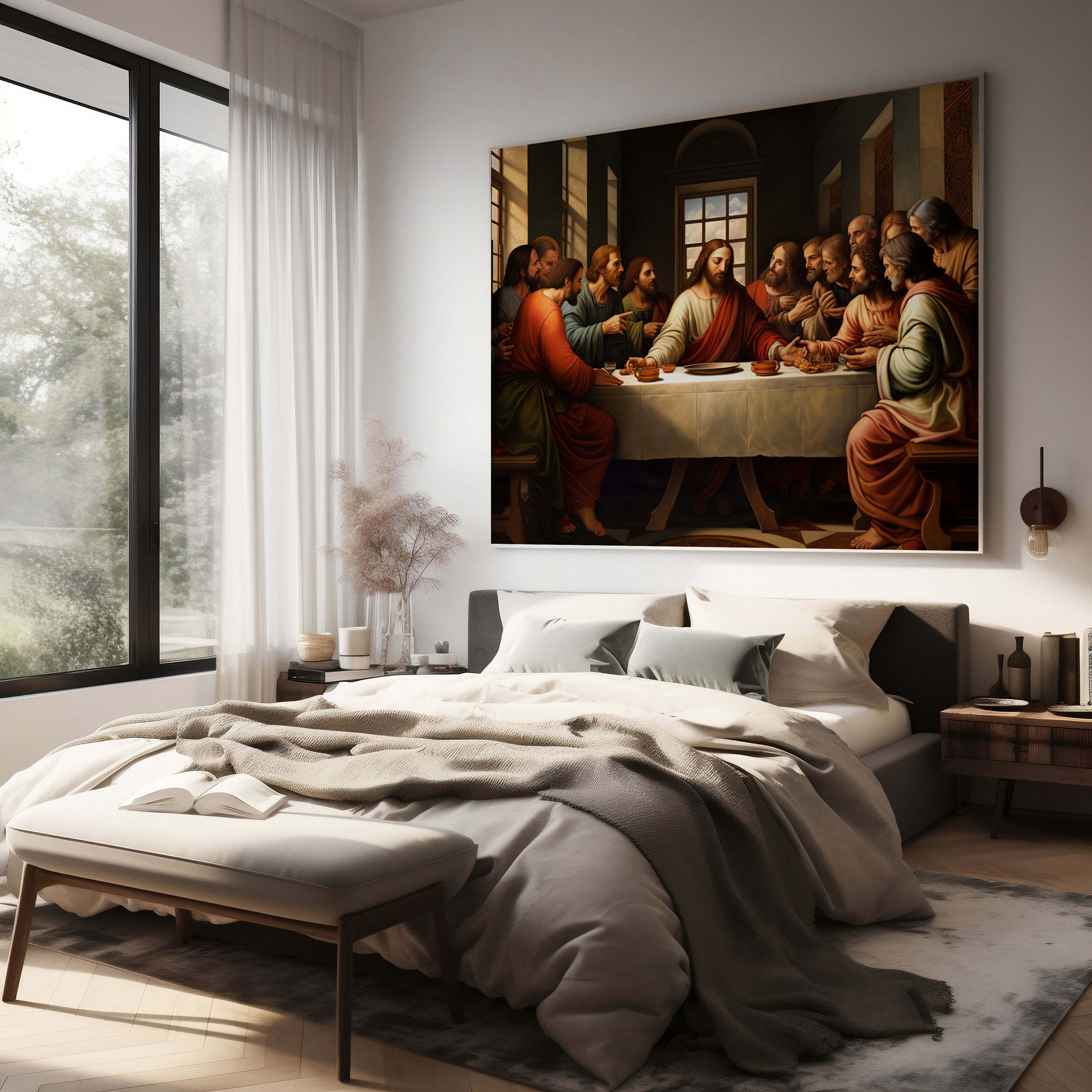 Renaissance 'The Last Supper' Canvas Print - Renaissance, Reproduction, Leonardo Da Vinci, Wall Art